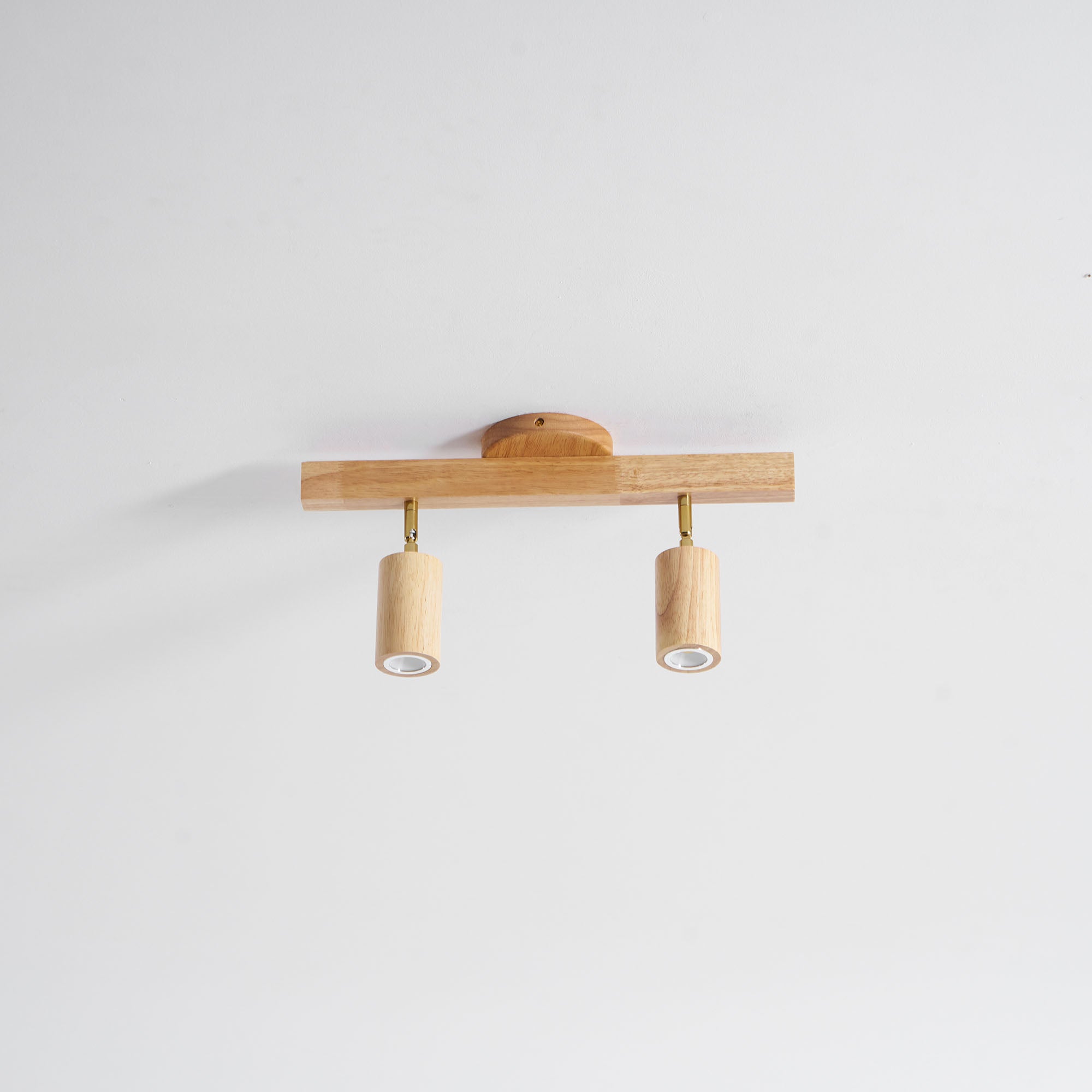 Foco ajustable japonés de madera con LED 1 luz