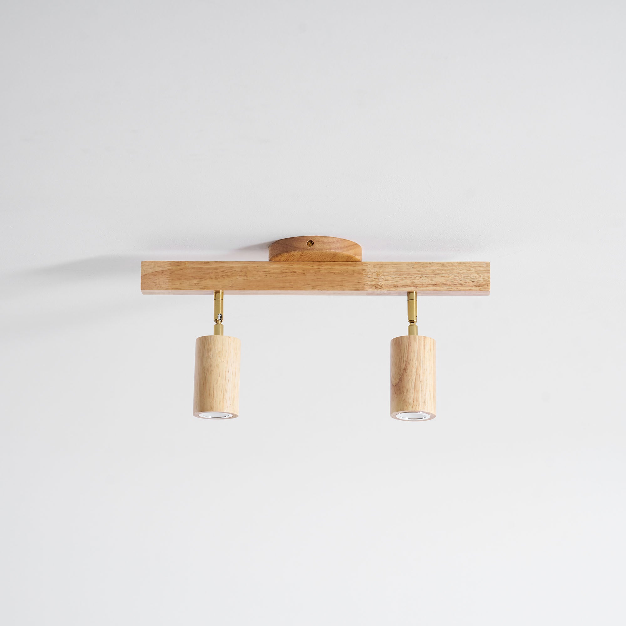 Foco ajustable japonés de madera con LED 1 luz
