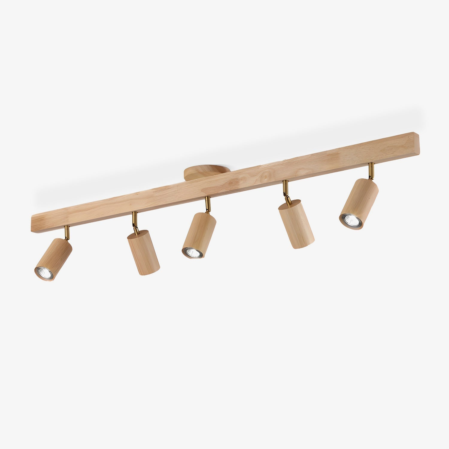 Foco ajustable japonés de madera con LED 1 luz