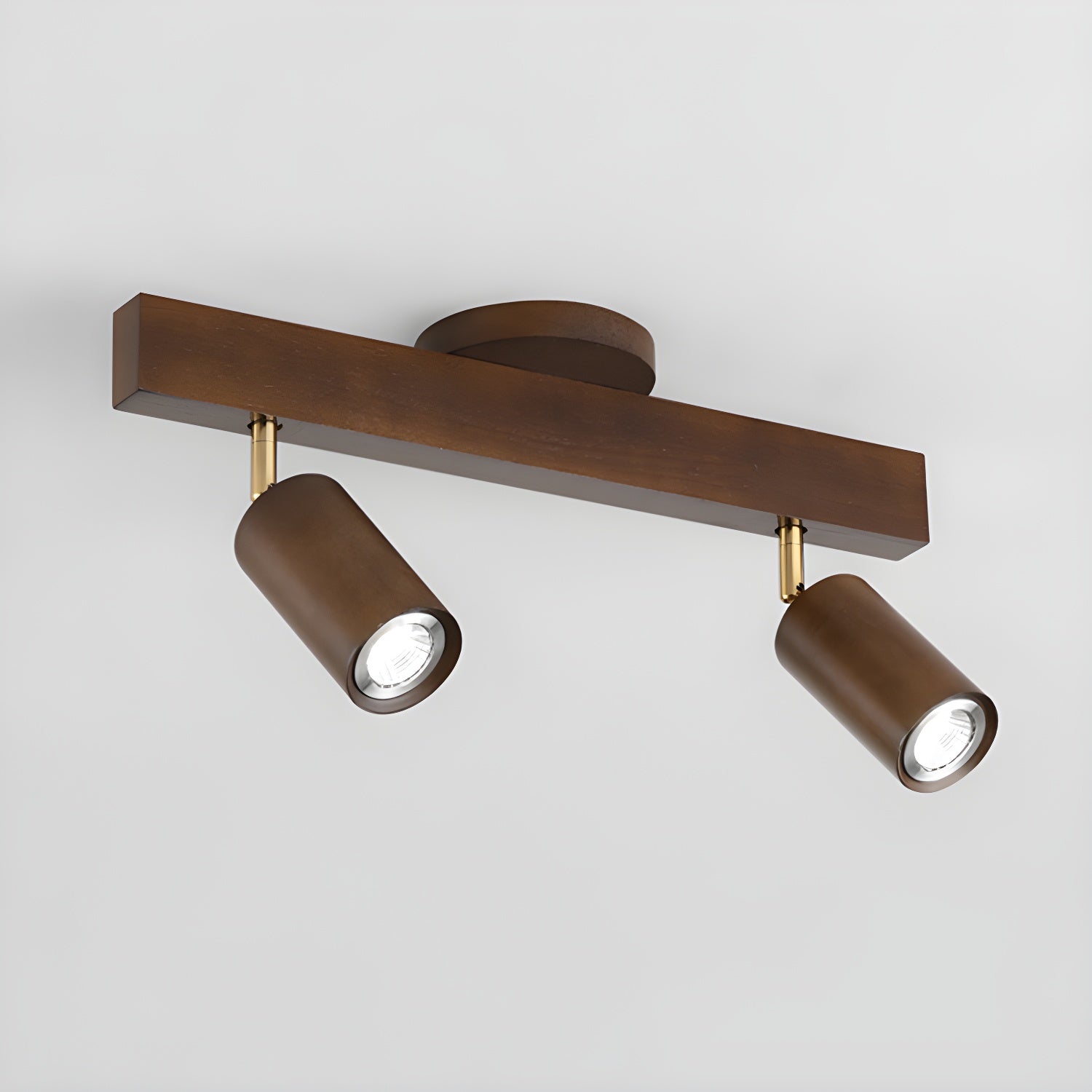 Foco ajustable japonés de madera con LED 1 luz
