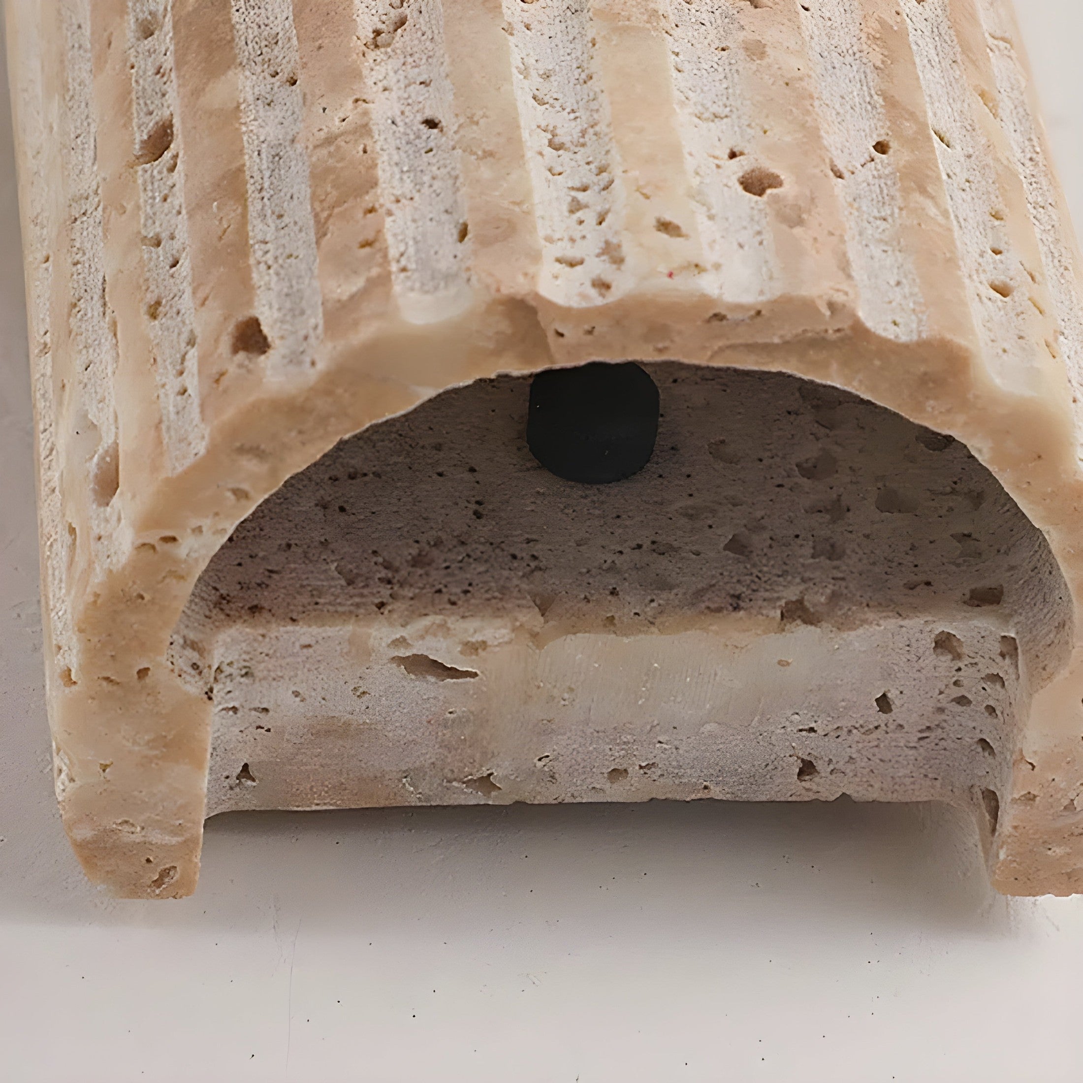 Lampada da Parete in Pietra Naturale con Illuminazione LED Interna