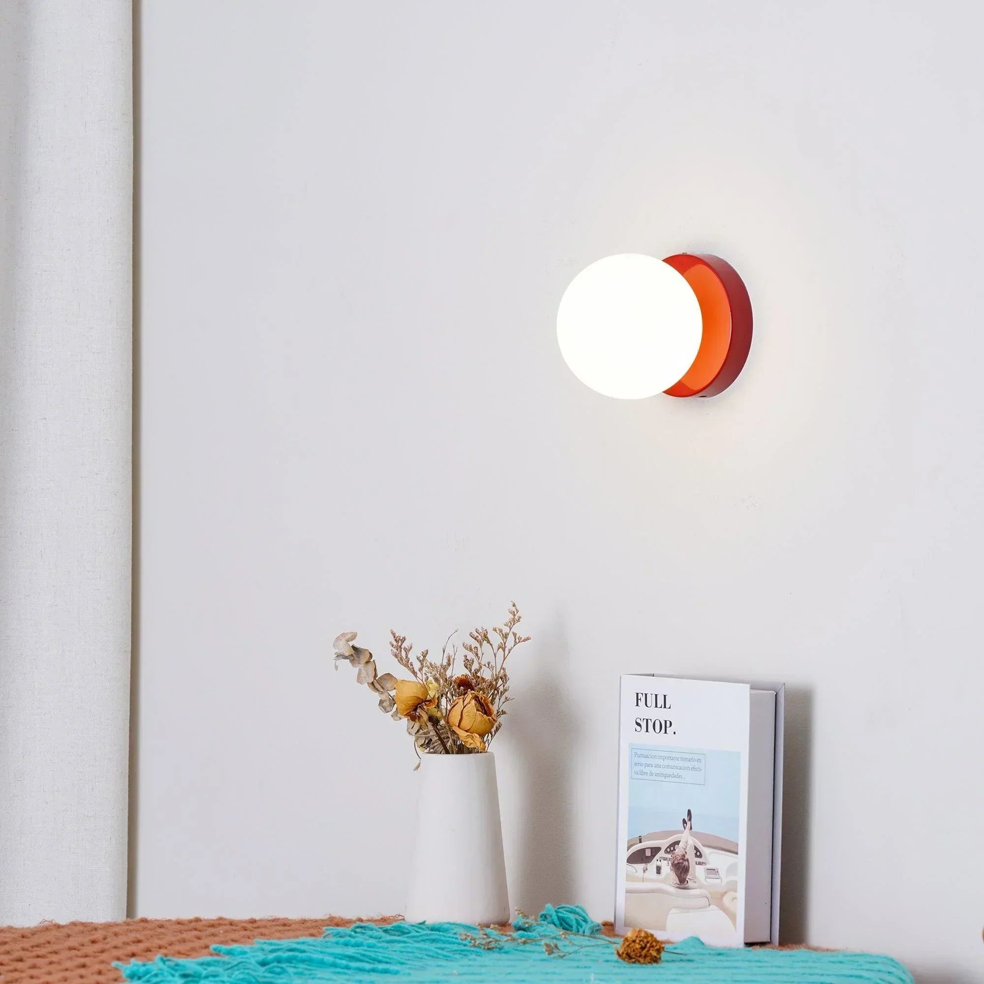 Nordische Glas-Kugel LED-Wandleuchte 1-flammig