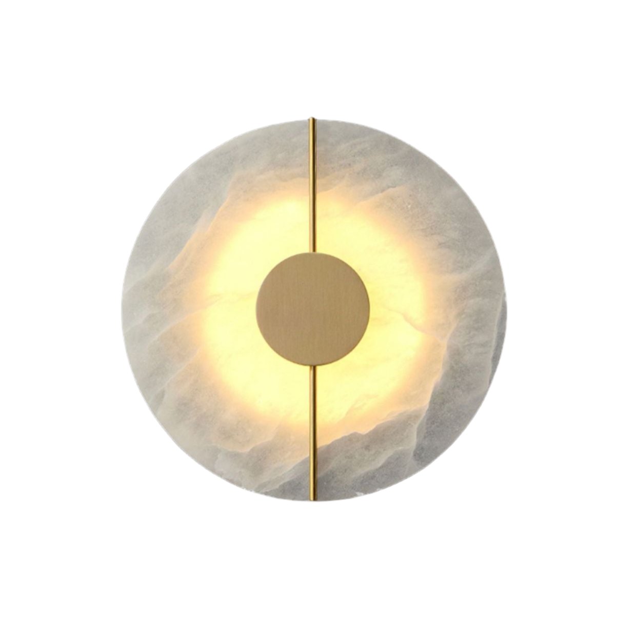 Applique da parete rotonda in marmo nordico moderno LED 1 luce