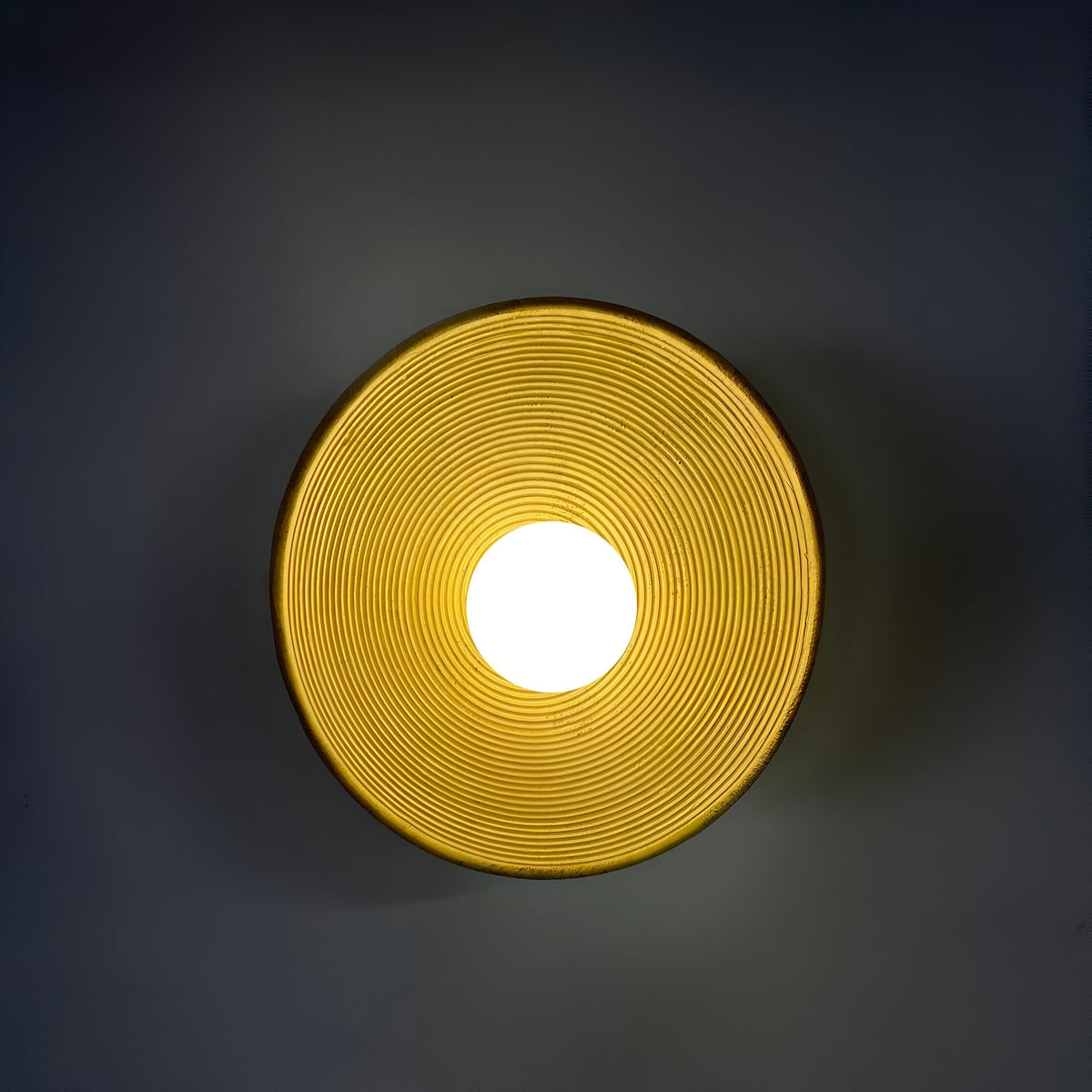 Retro Harz Keramik-Stil runde LED-Wandleuchte 1-flammig