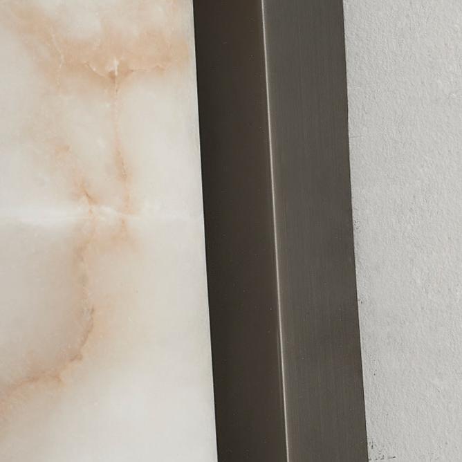 Moderner minimalistischer spanischer Marmor Kupfer Wandleuchter LED 1-Flammig