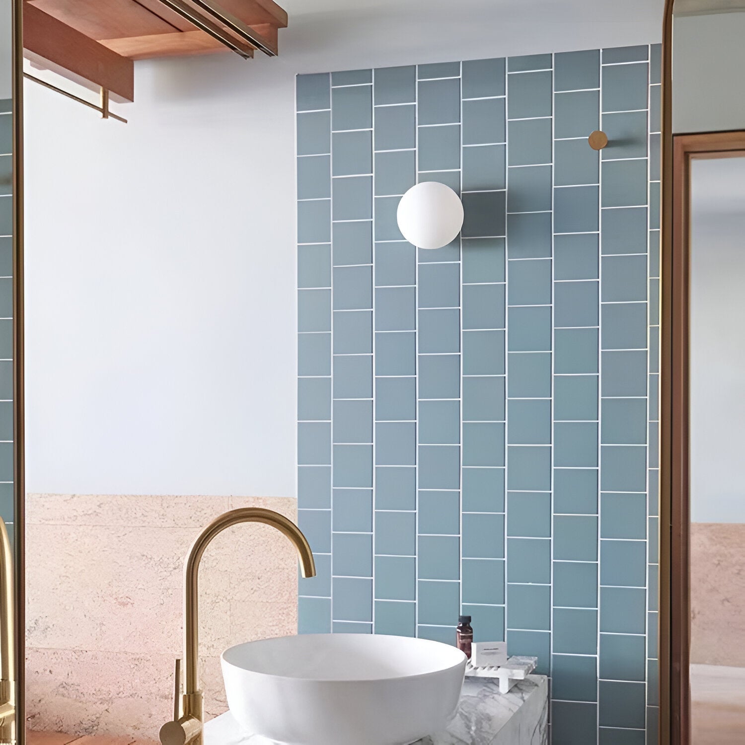 Applique da parete rotonda in vetro minimalista LED 1 luce