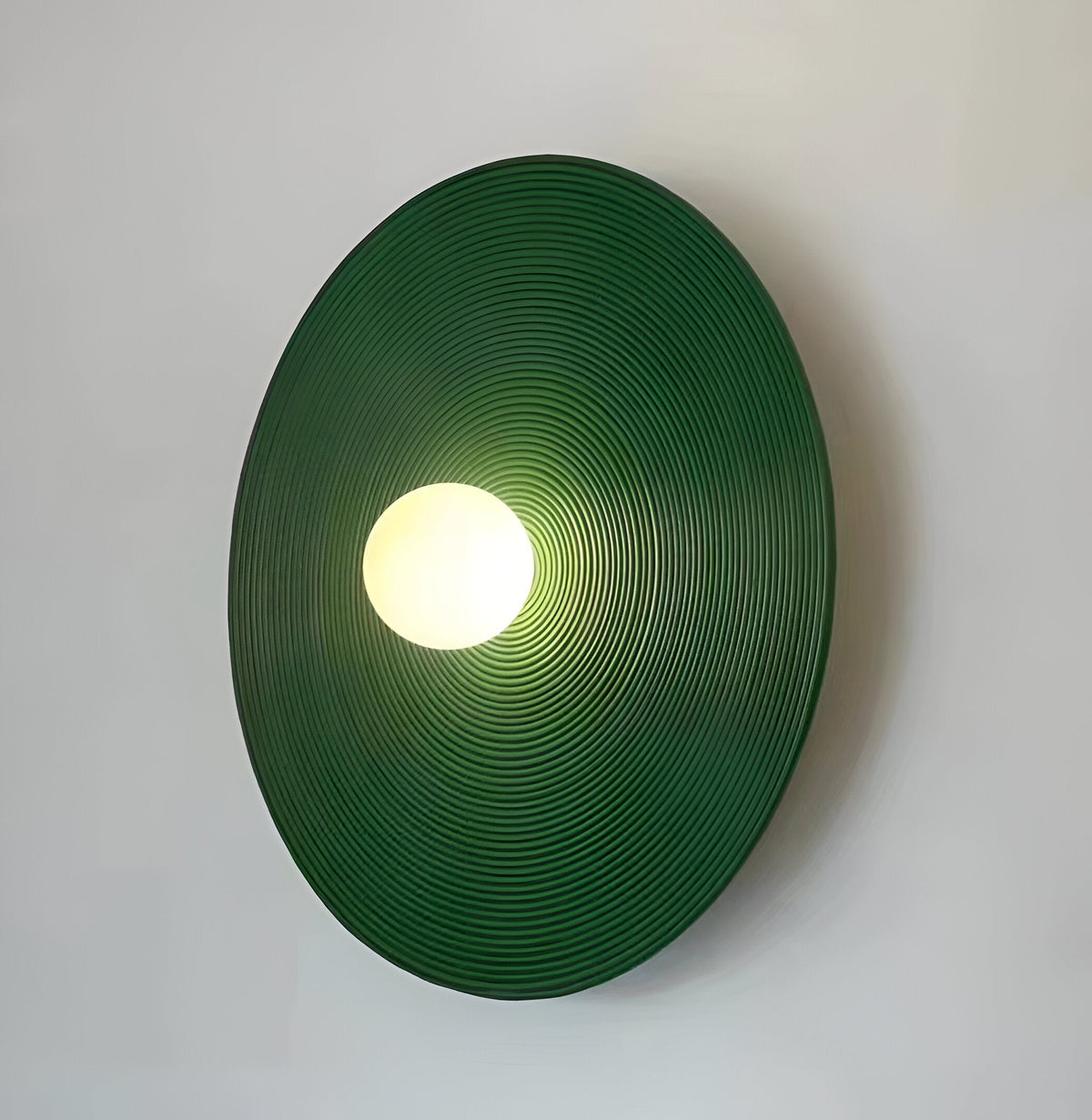 Retro Harz Keramik-Stil runde LED-Wandleuchte 1-flammig