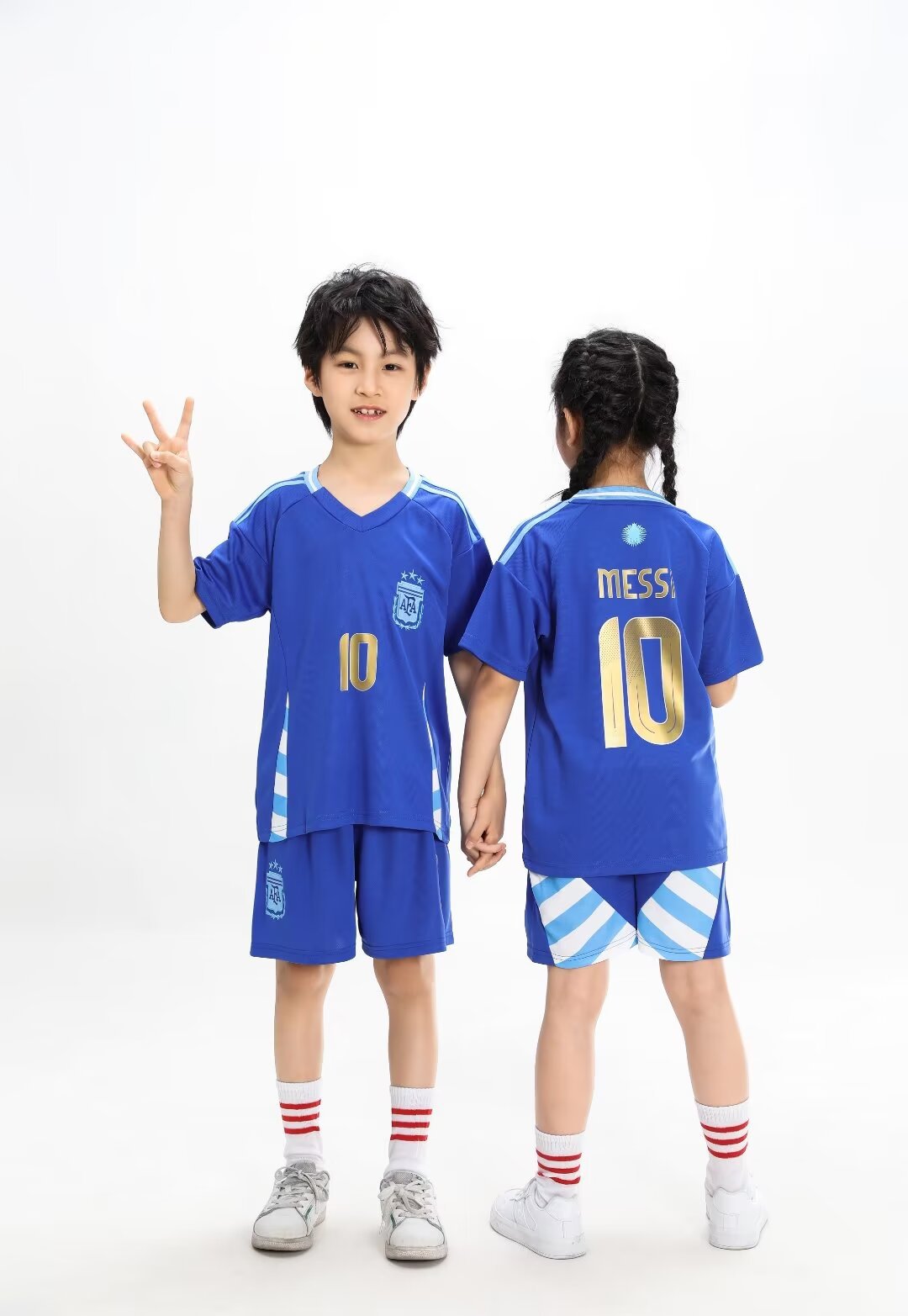 Set maglia e pantaloncini da calcio per bambini Argentina - Lionel Messi