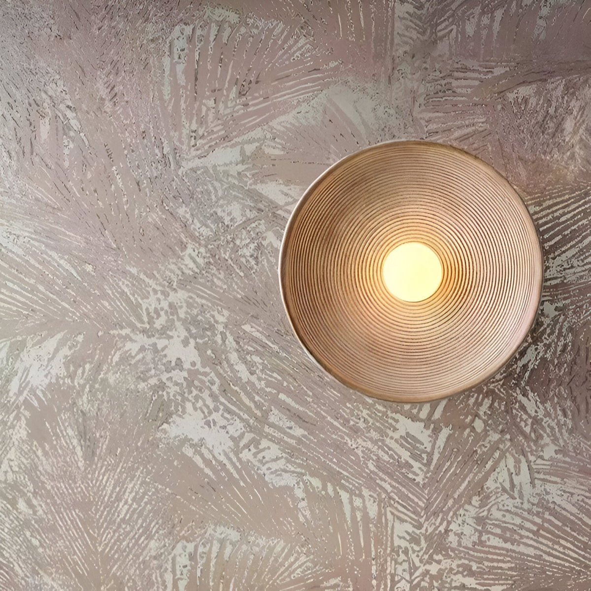 Retro Harz Keramik-Stil runde LED-Wandleuchte 1-flammig