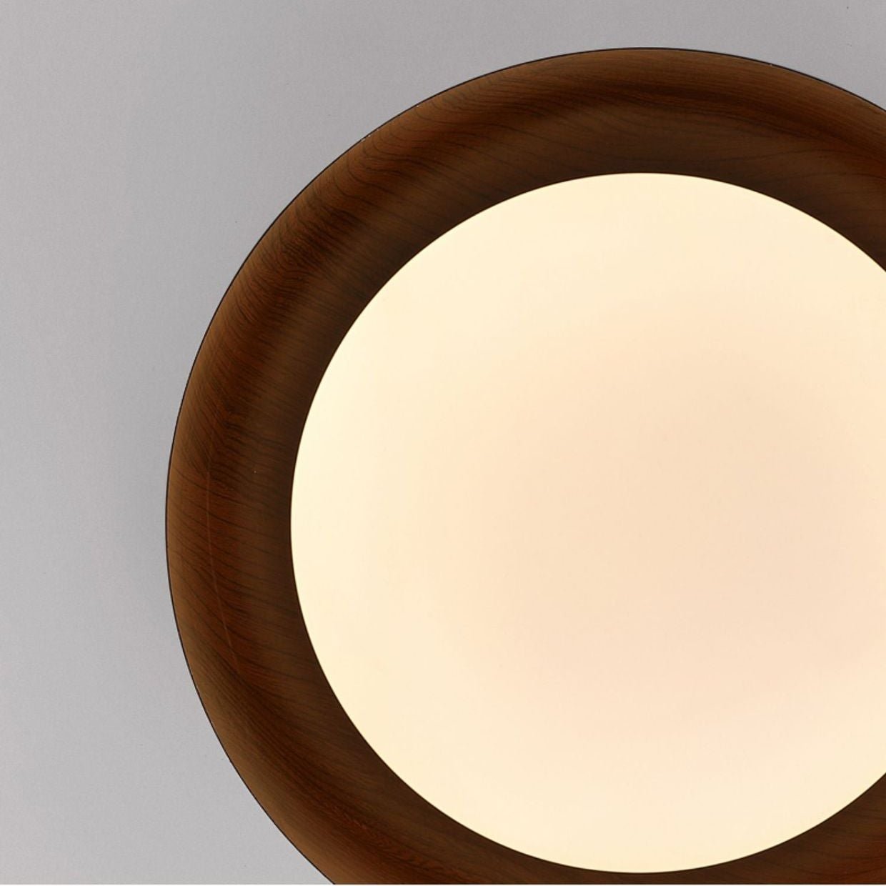 Lampada da soffitto rotonda in legno Wabi-Sabi LED 1 luce