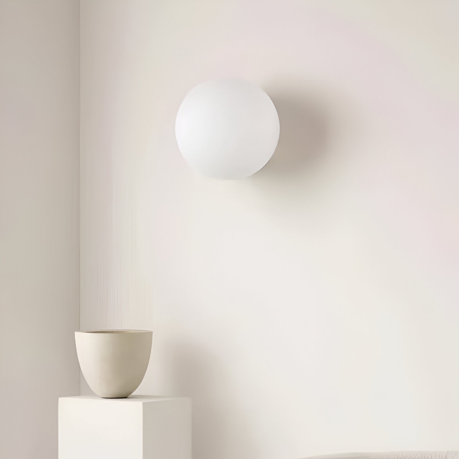 Applique da parete rotonda in vetro minimalista LED 1 luce