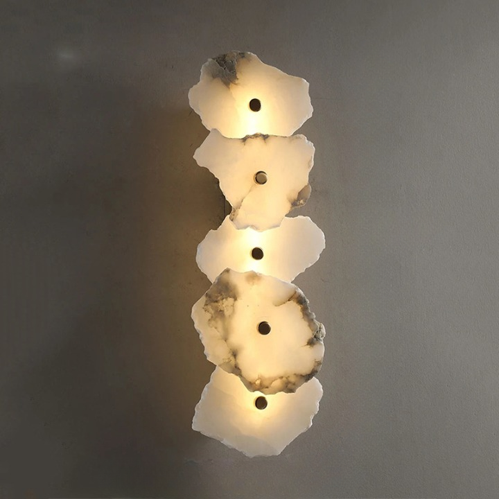 Applique da parete in marmo irregolare moderna LED 1 luce