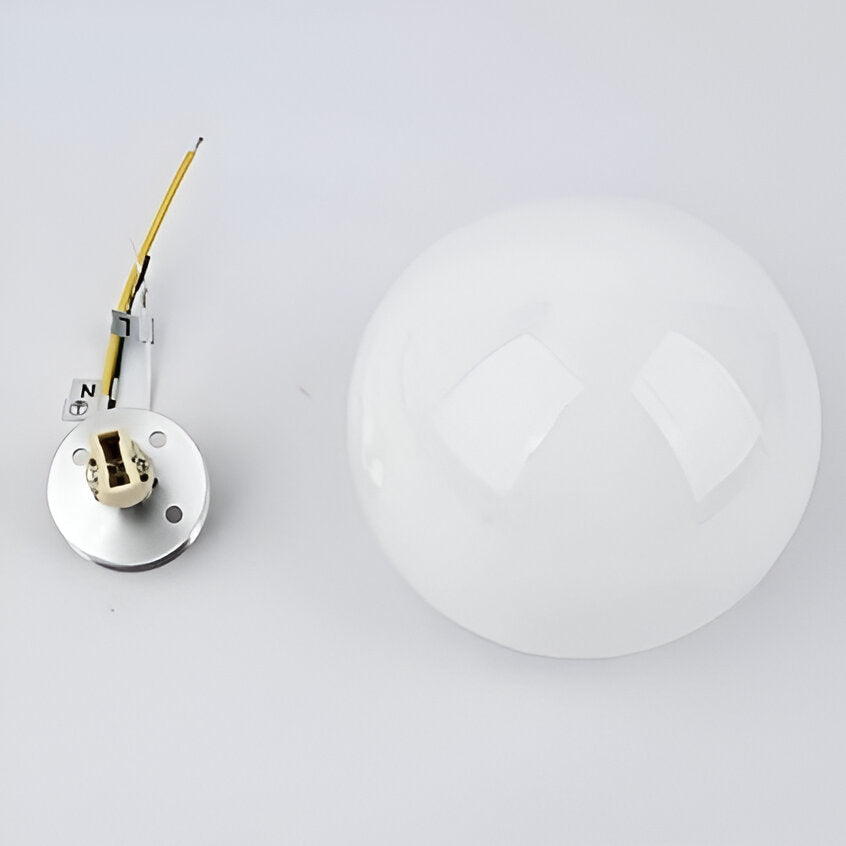 Applique da parete rotonda in vetro minimalista LED 1 luce