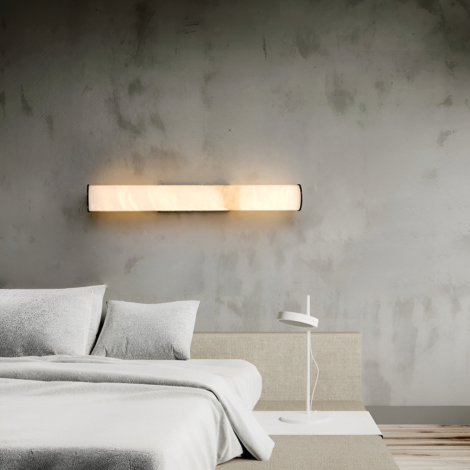 Moderner minimalistischer spanischer Marmor Kupfer Wandleuchter LED 1-Flammig