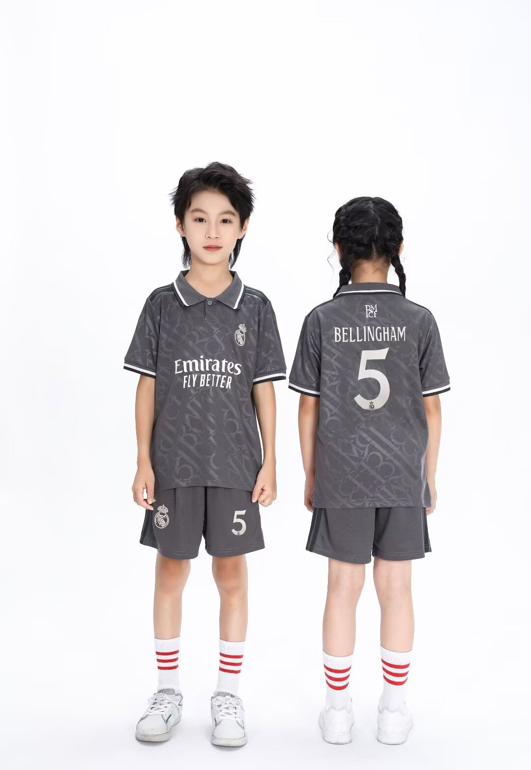 Conjunto de camiseta y pantalones cortos de fútbol para niños Real Madrid – Jude Bellingham