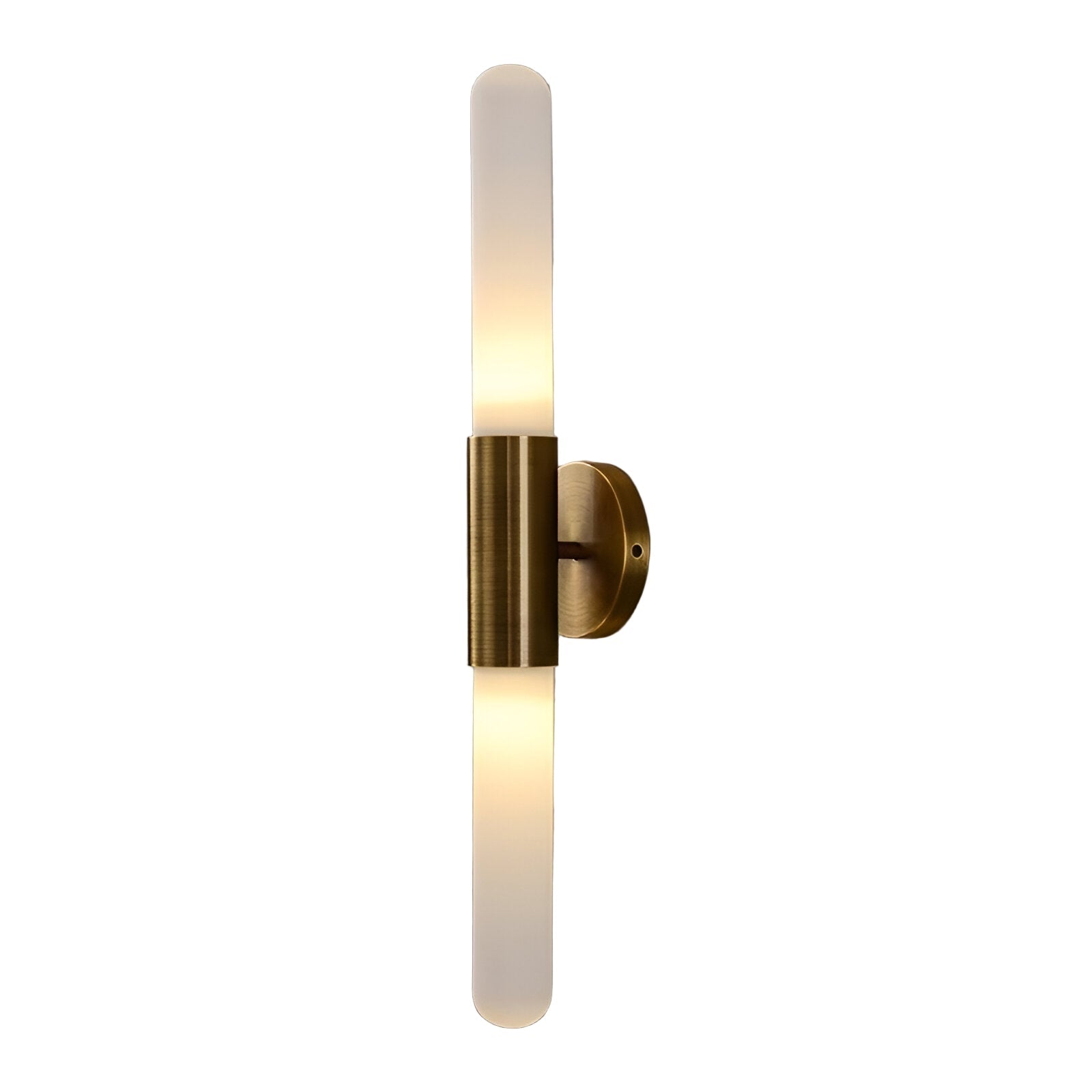 Aplique de pared nórdico de latón con vidrio efecto ondas de agua LED de 1 luz