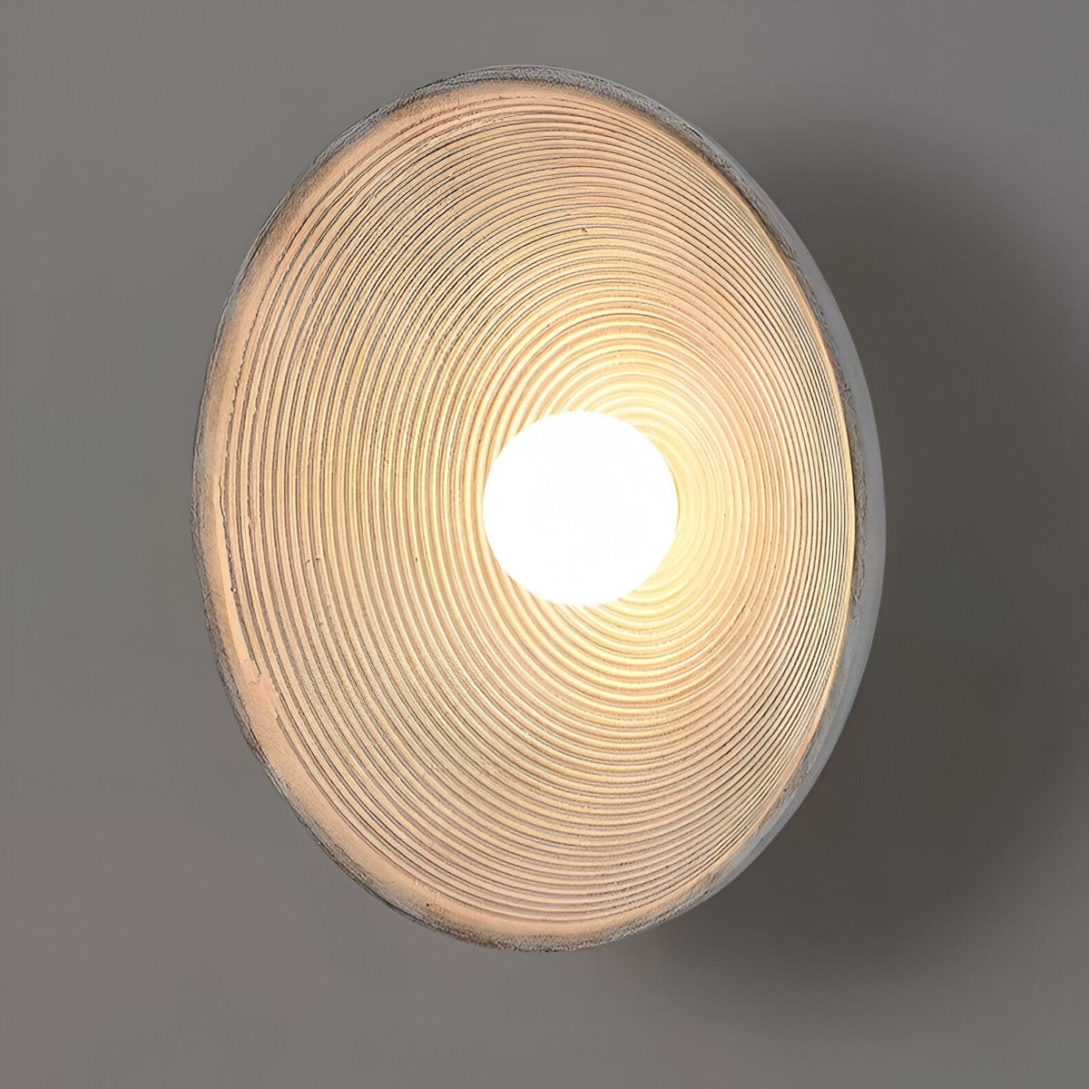 Retro Harz Keramik-Stil runde LED-Wandleuchte 1-flammig