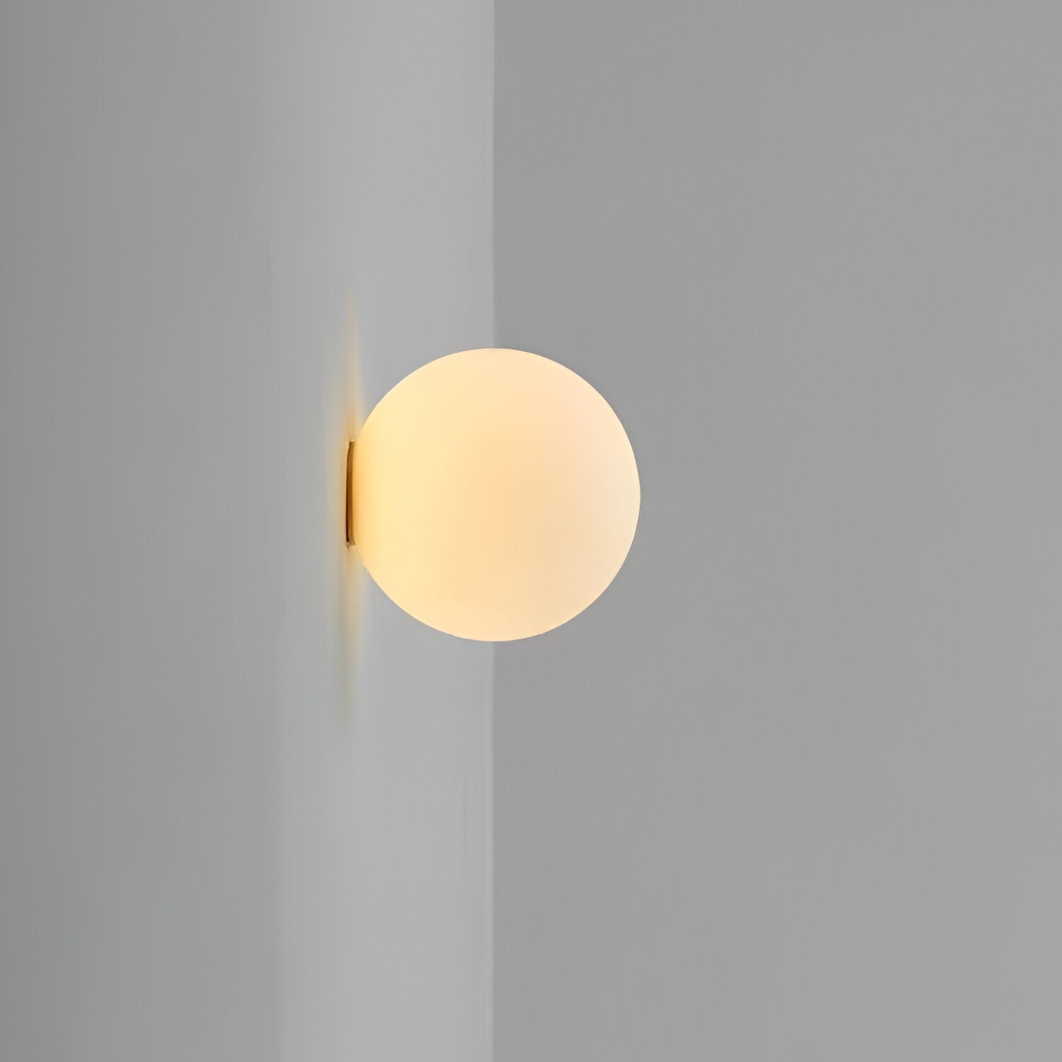Applique da parete rotonda in vetro minimalista LED 1 luce