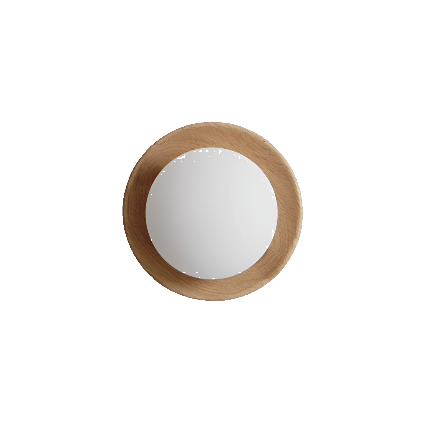 Applique da parete a globo in legno nordico LED 1 luce