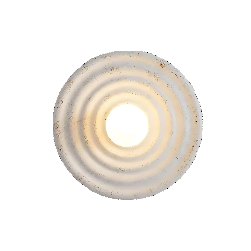 Modern Minimalist Resin Circular Wall Sconce G4 1-Light