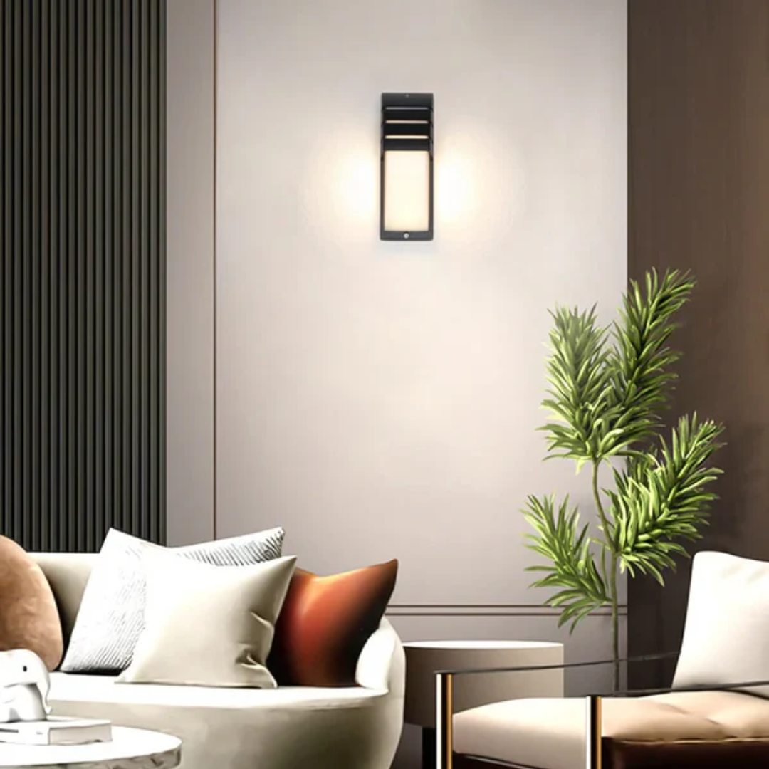 Luz de pared para exteriores con sensor de movimiento – Farol LED impermeable para jardín y patio