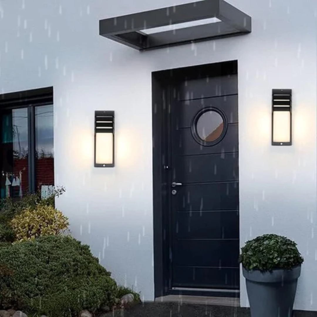 Luz de pared para exteriores con sensor de movimiento – Farol LED impermeable para jardín y patio