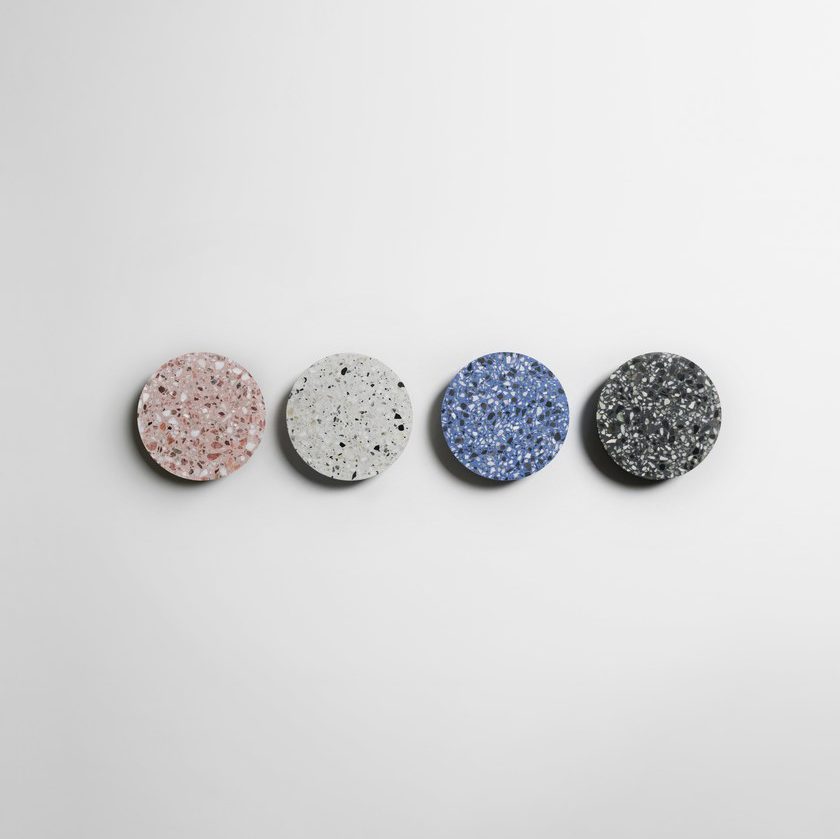 Moderner Terrazzo runder Wandleuchter LED 1-Flammig