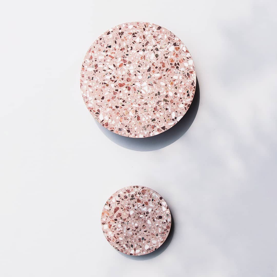 Moderner Terrazzo runder Wandleuchter LED 1-Flammig