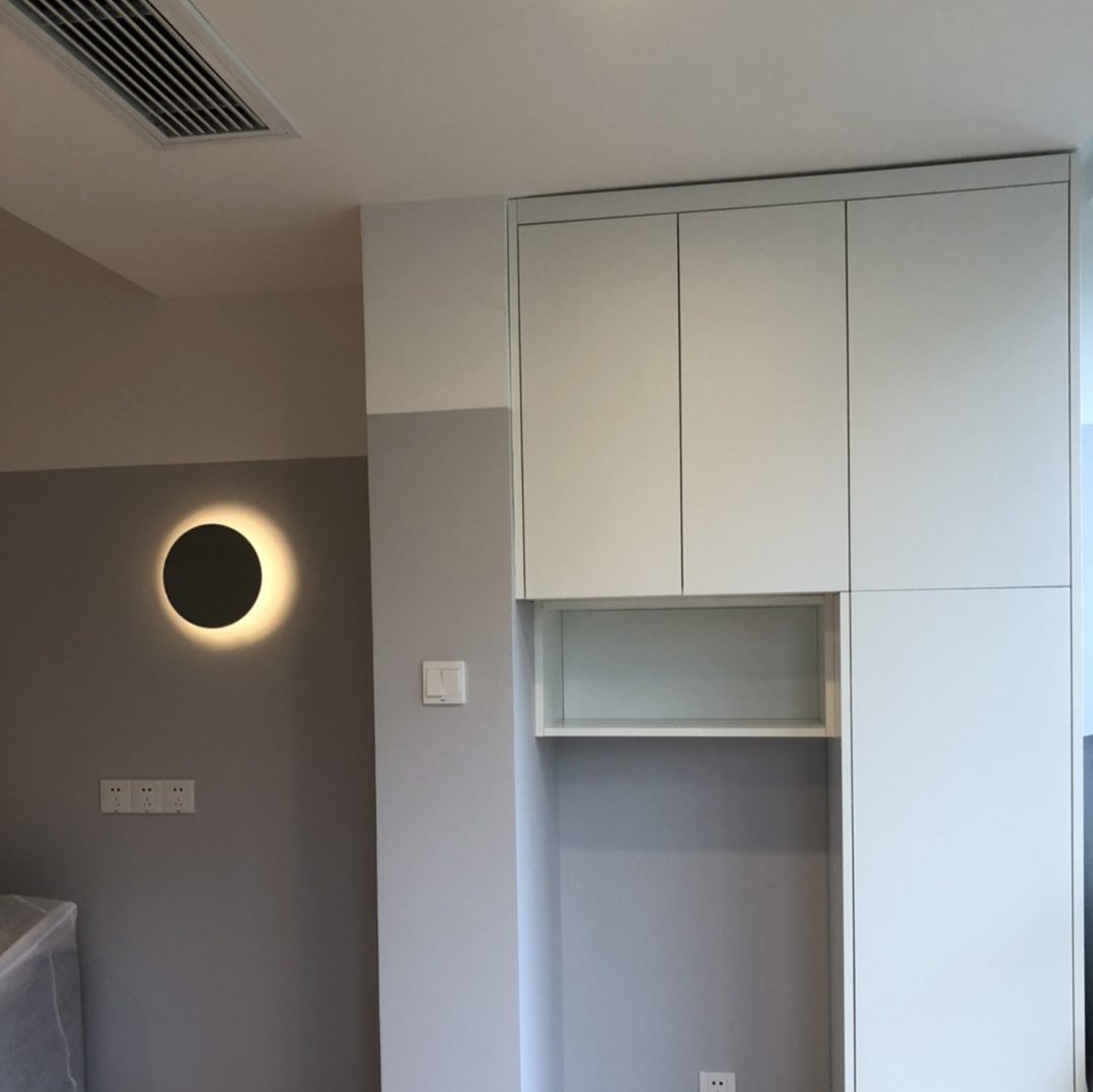 Moderner Terrazzo runder Wandleuchter LED 1-Flammig