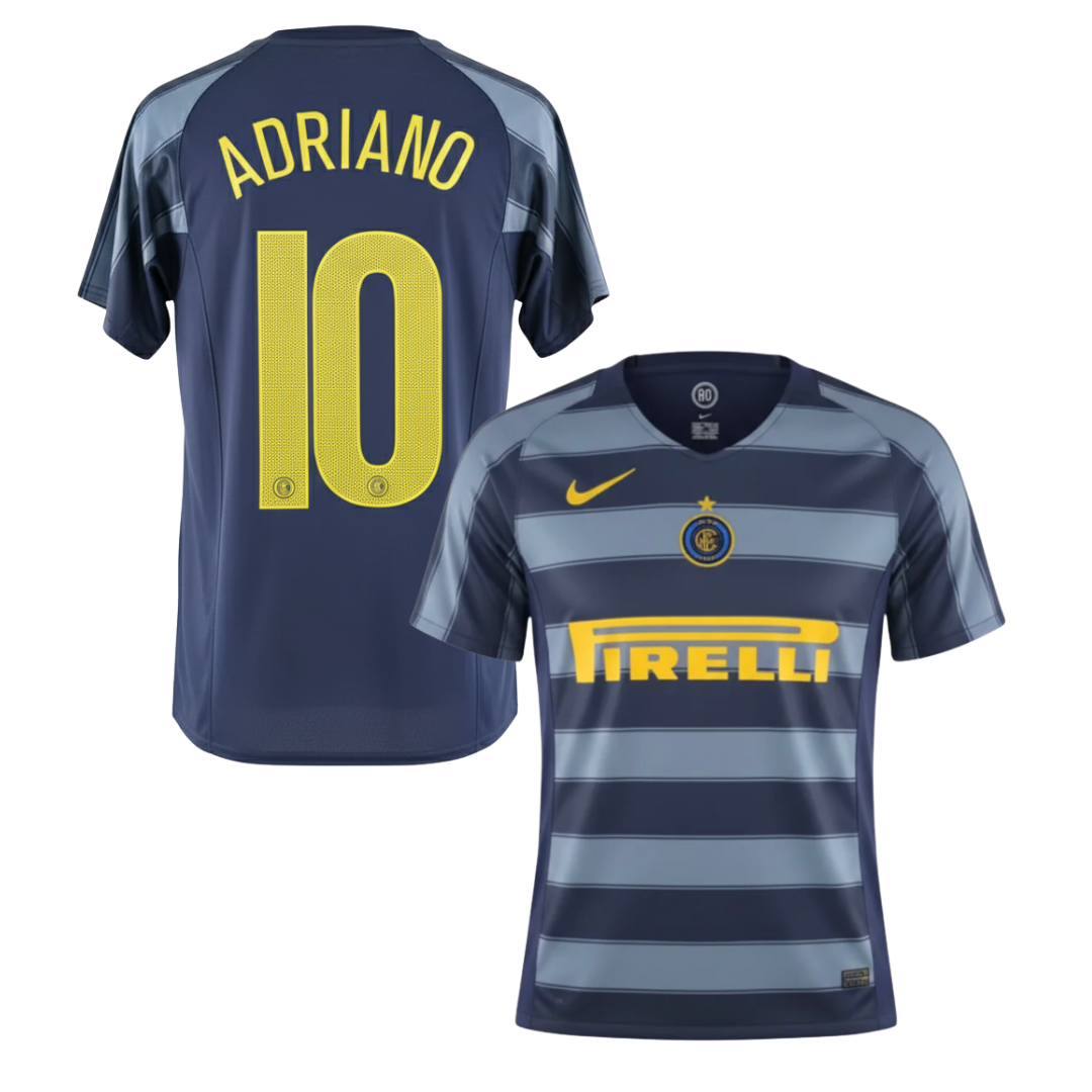 Camiseta histórica visitante del Inter 2004/2005 + Adriano 10