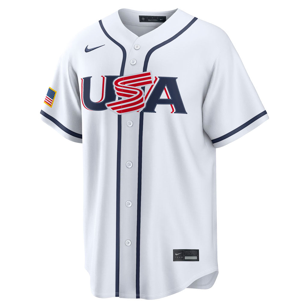 Camiseta de estadio Nike 2026 de USA para el WBC - Blanco