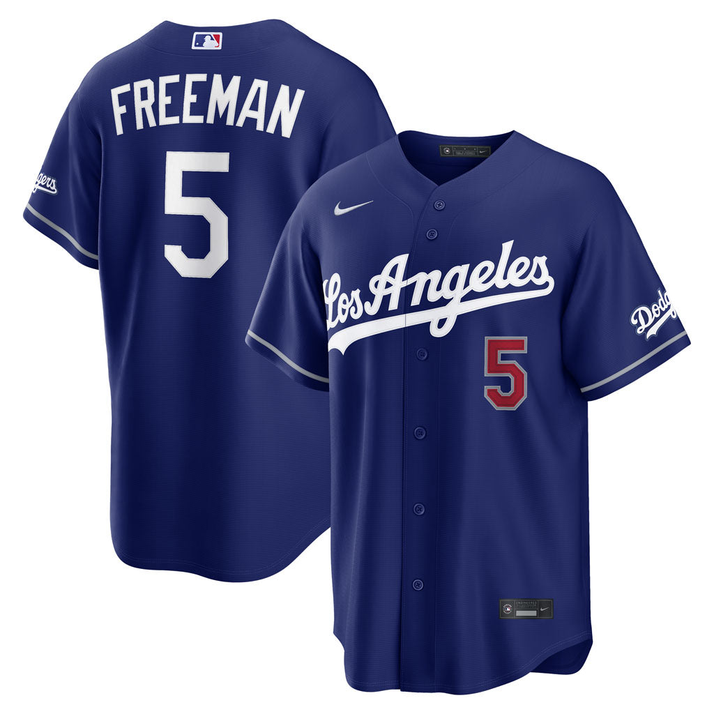 Jersey alternativo de estadio Nike de Freddie Freeman de los Los Angeles Dodgers de la MLB - Azul