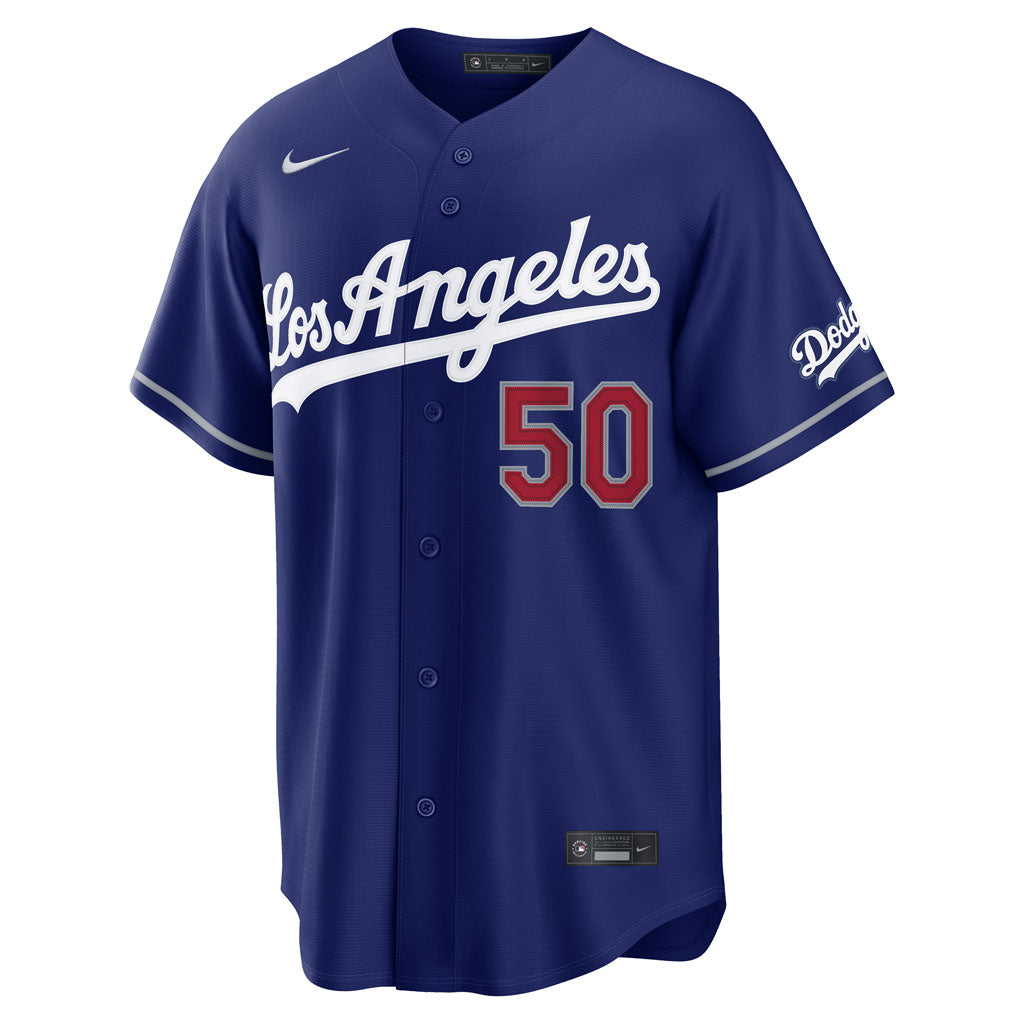 MLB Los Angeles Dodgers Mookie Betts Nike Alternatief Stadion Shirt - Blauw