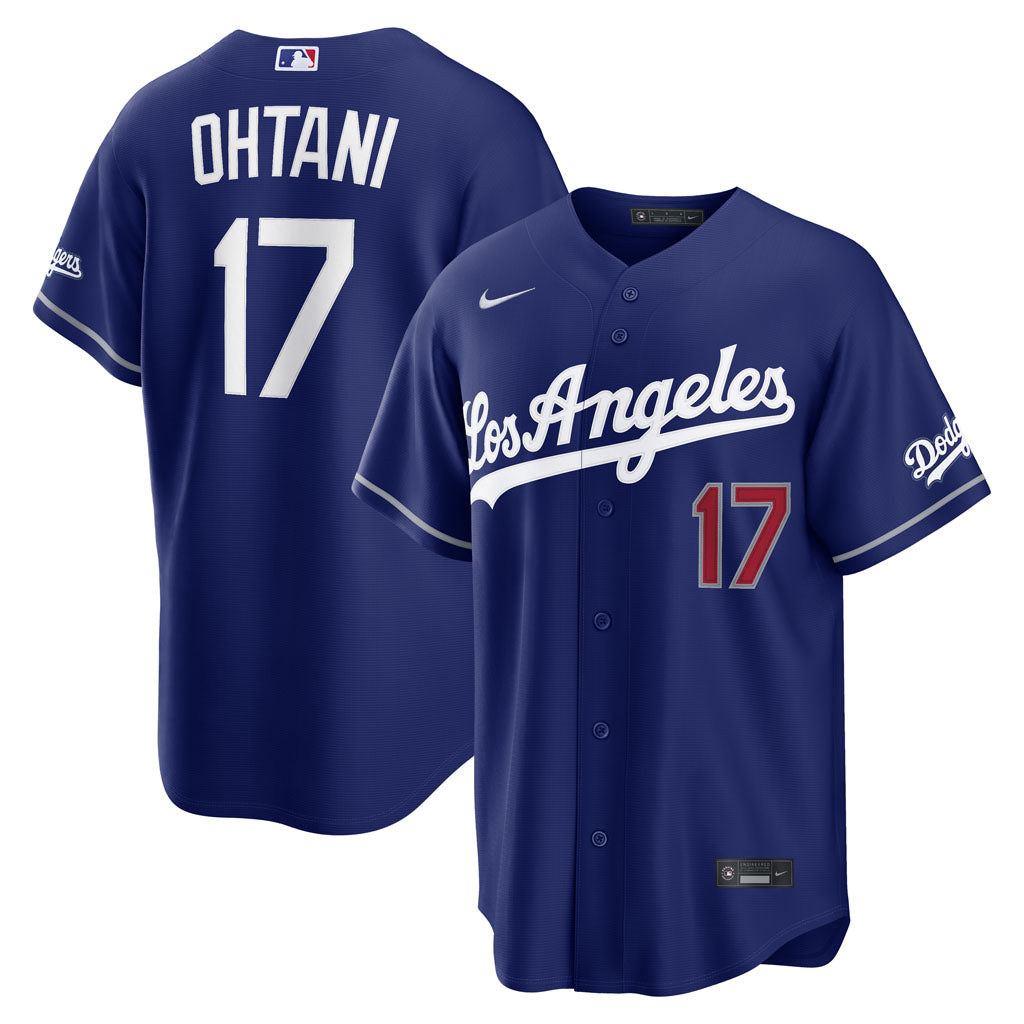 Jersey alternativo de estadio Nike de Shohei Ohtani de los Los Angeles Dodgers de la MLB - Azul
