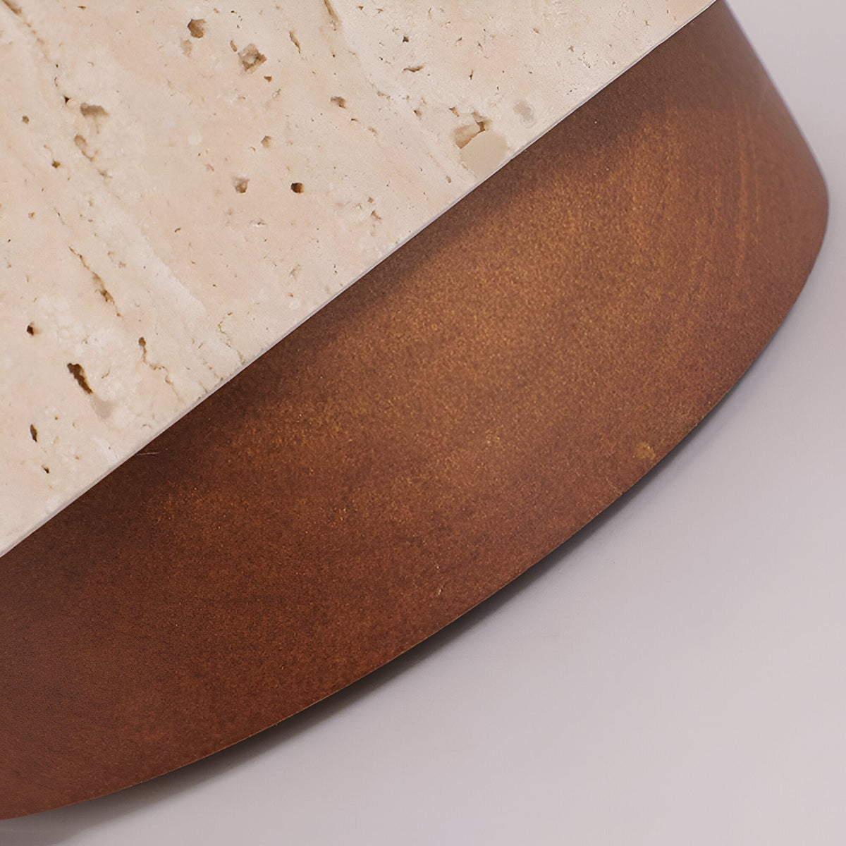 Foco de techo LED cilíndrico de travertino elegante de 1 luz