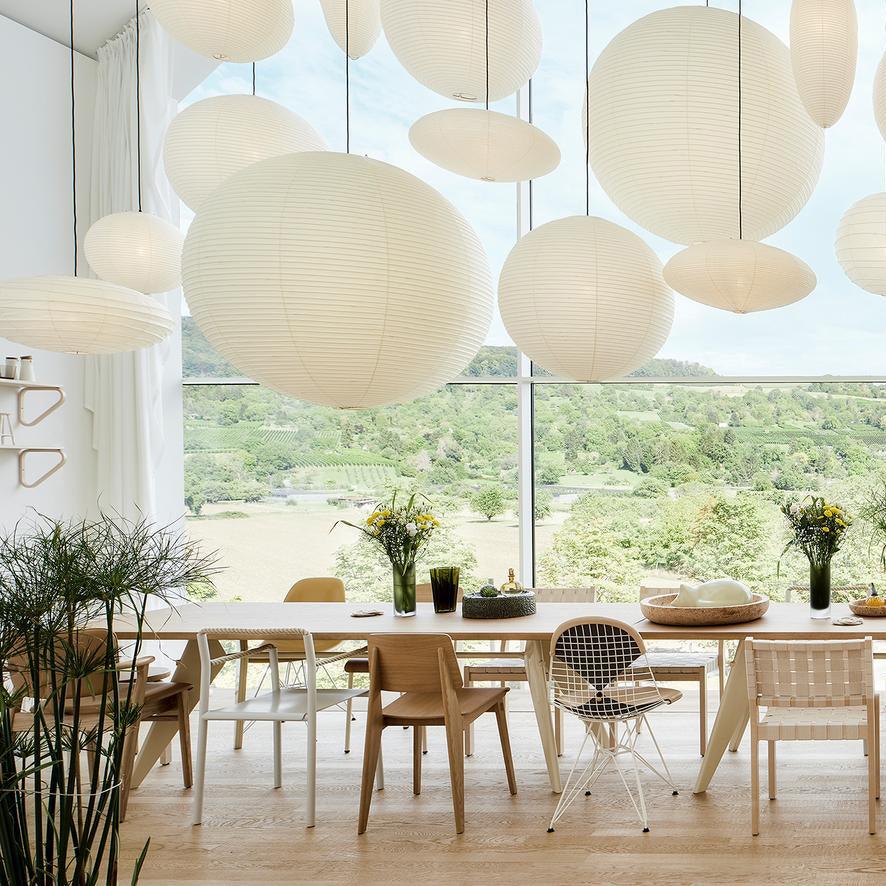 Lámpara colgante japonesa de globo de papel washi 1 luz