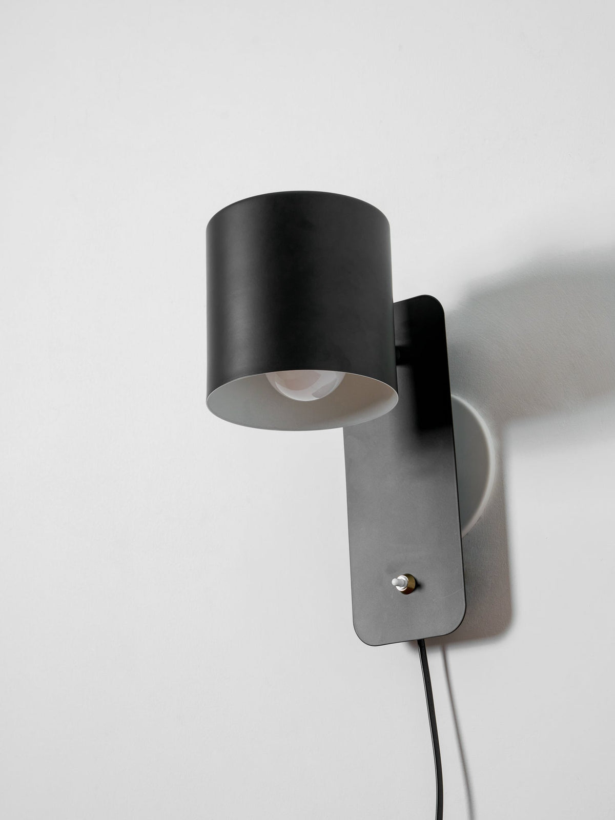 Applique da parete moderna minimalista cilindrica rotante a spina a 1 luce