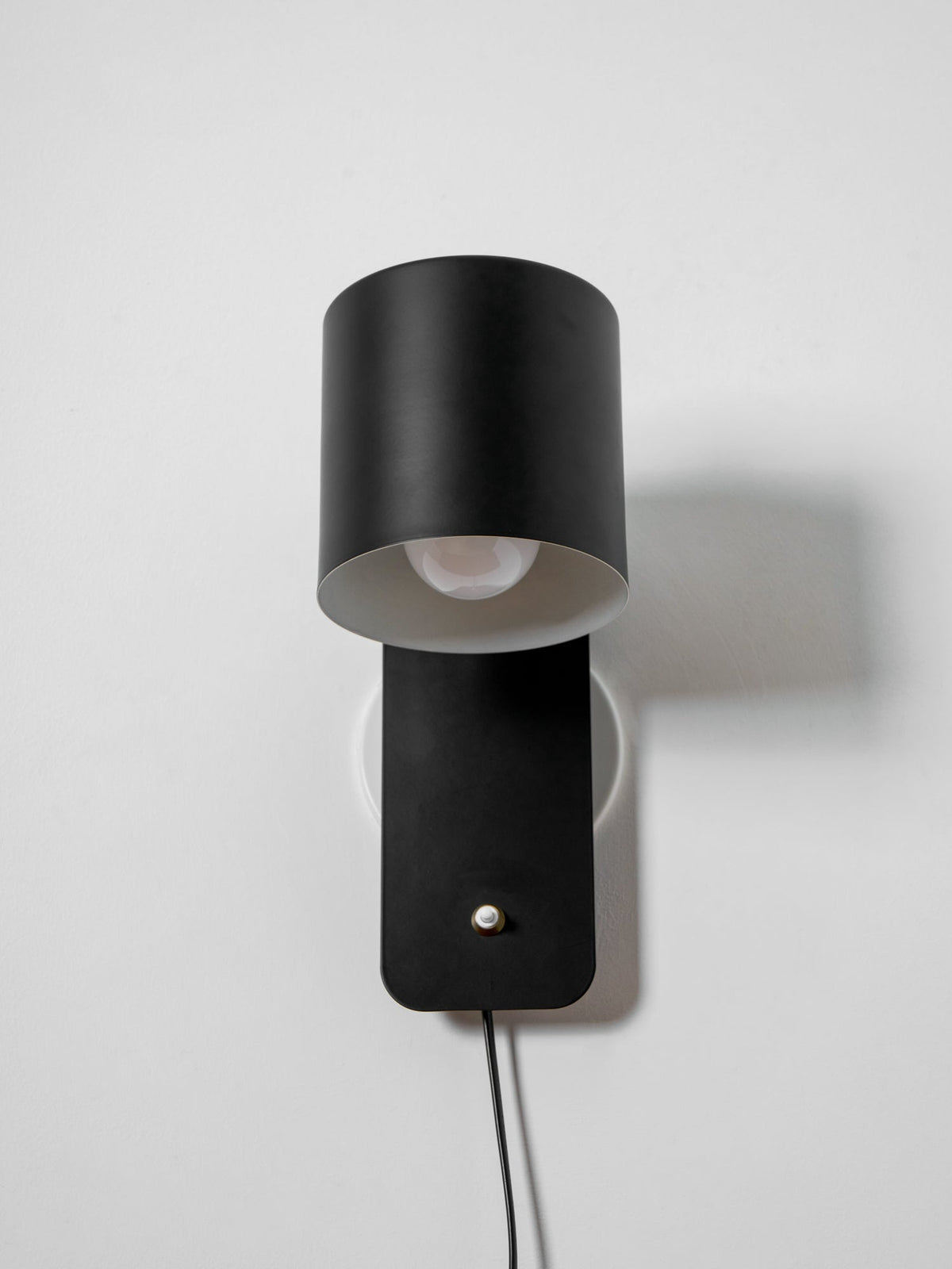 Applique da parete moderna minimalista cilindrica rotante a spina a 1 luce