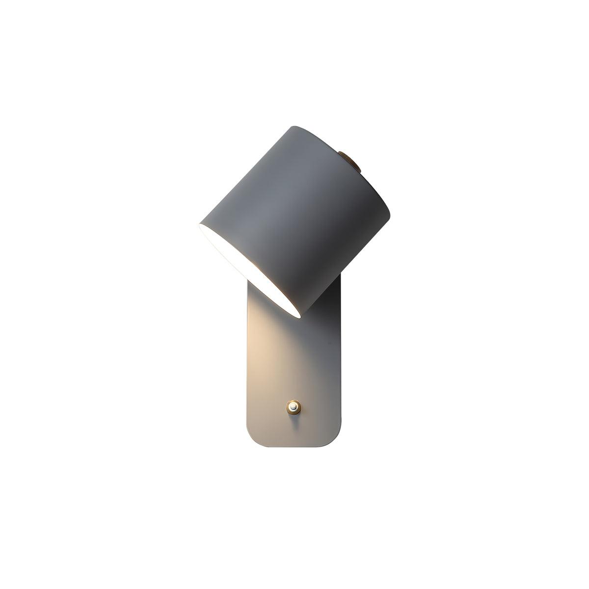 Moderne minimalistische draaibare cilindervormige LED-wandlamp, 1-licht