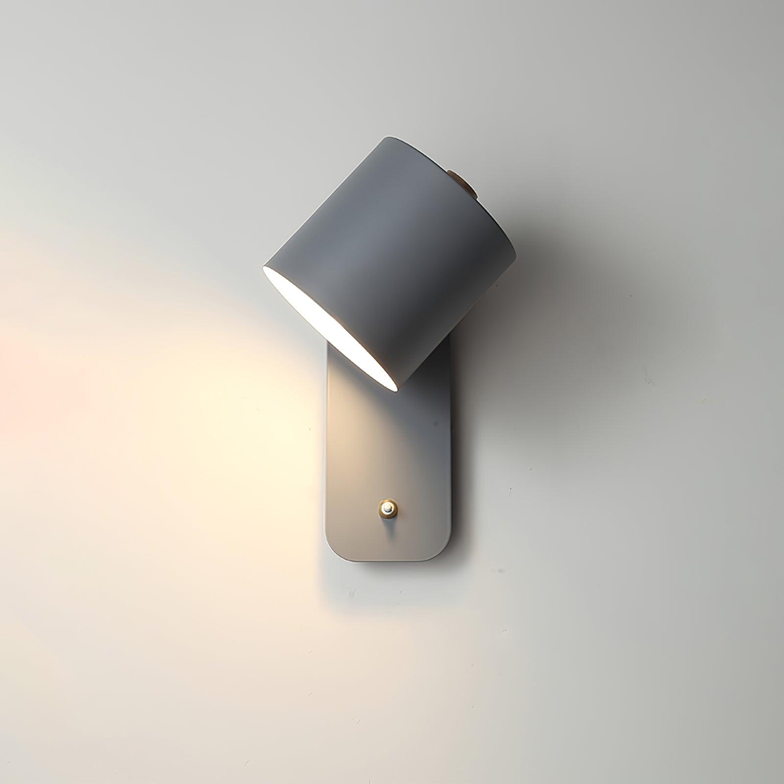 Moderne minimalistische draaibare cilindervormige LED-wandlamp, 1-licht