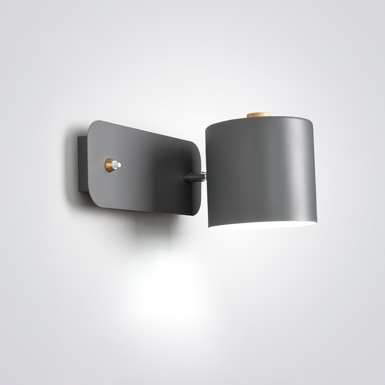 Moderne minimalistische draaibare cilindervormige LED-wandlamp, 1-licht