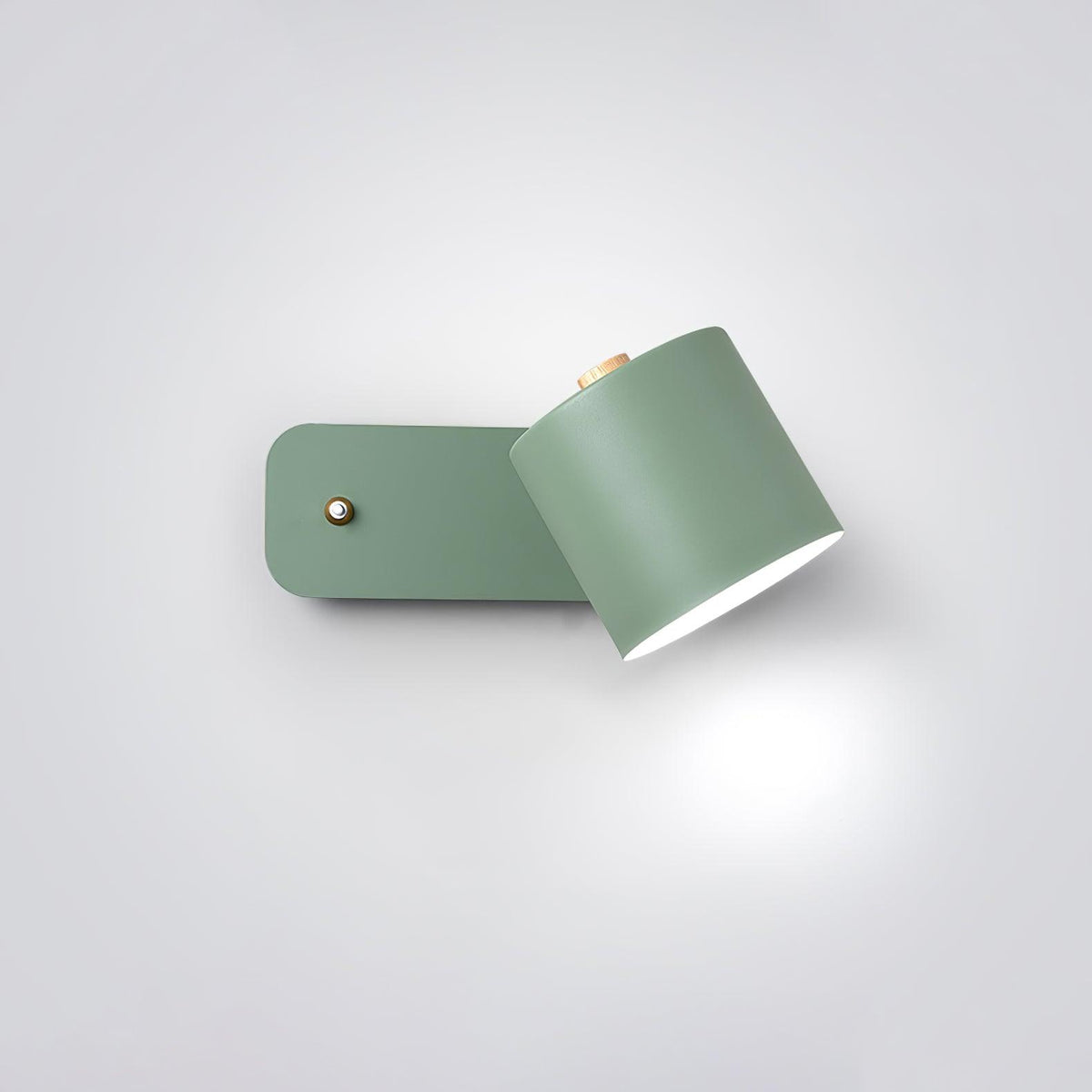 Aplique de pared LED cilíndrico giratorio minimalista moderno 1 luz