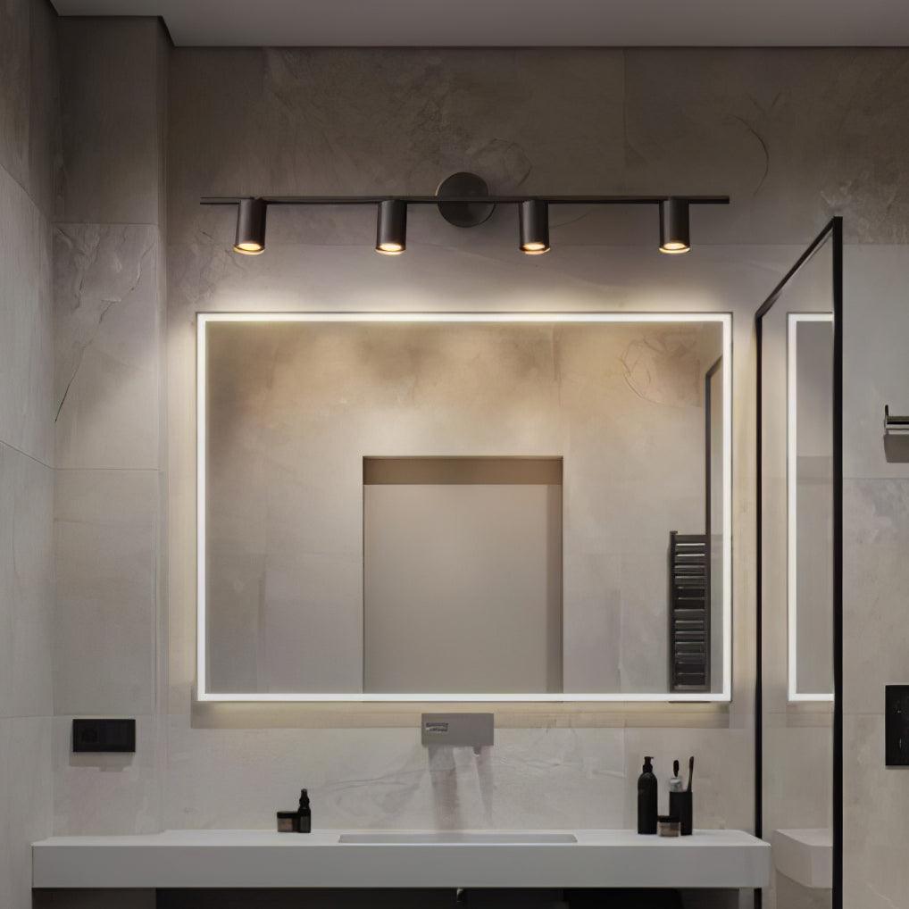 Modern Brass Double Cylinder Adjustable Wall Spotlight