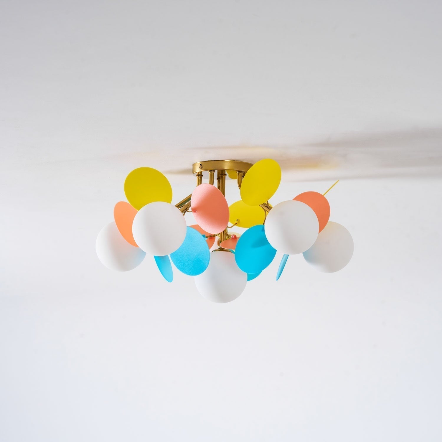 Lampada da soffitto moderna Macaron a globo con LED a 1 luce