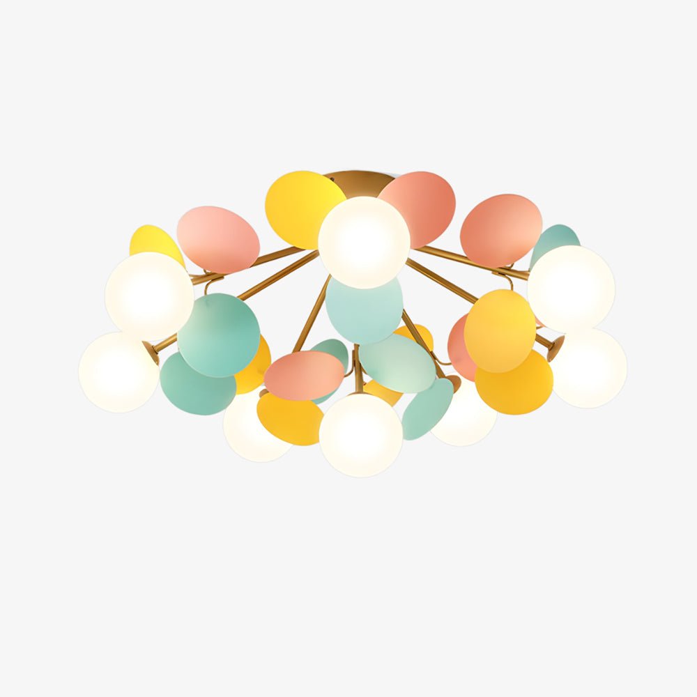 Lampada da soffitto moderna Macaron a globo con LED a 1 luce