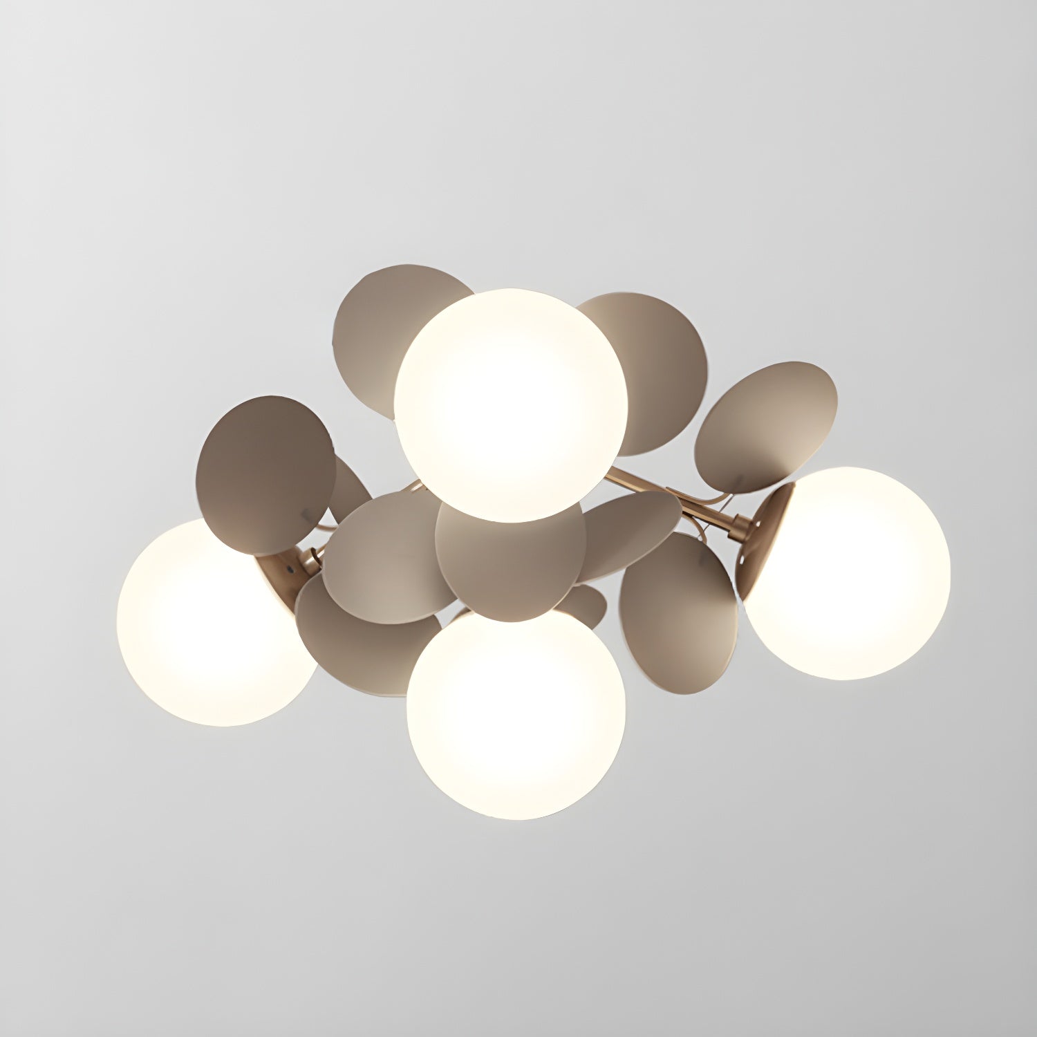 Lampada da soffitto moderna Macaron a globo con LED a 1 luce