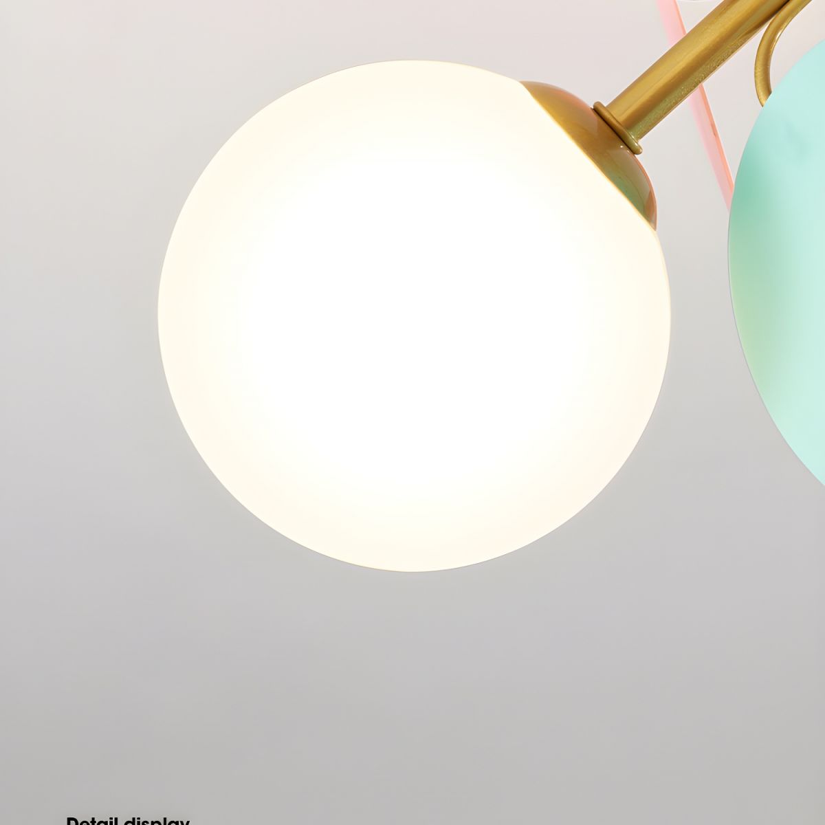 Lampada da soffitto moderna Macaron a globo con LED a 1 luce