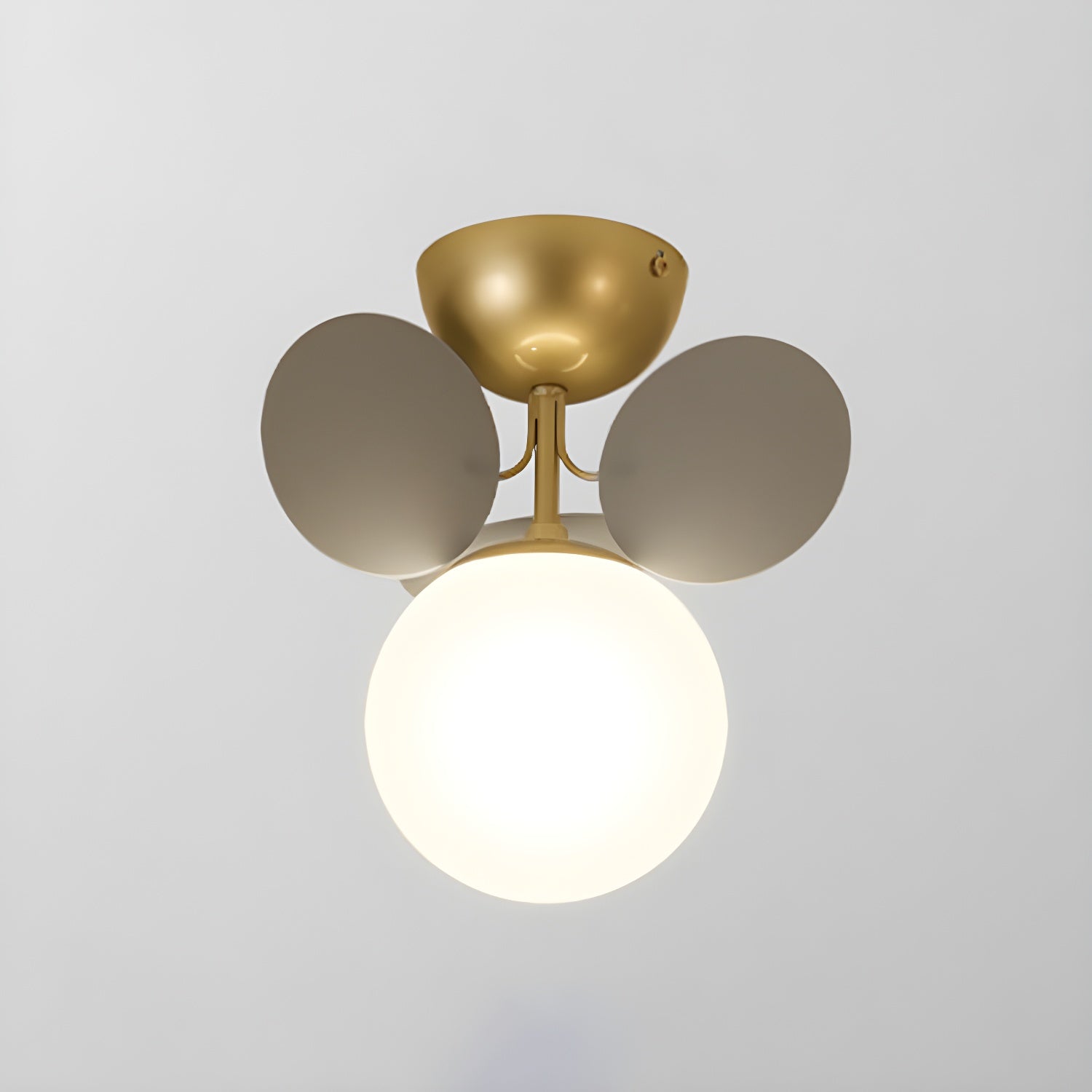 Lampada da soffitto moderna Macaron a globo con LED a 1 luce