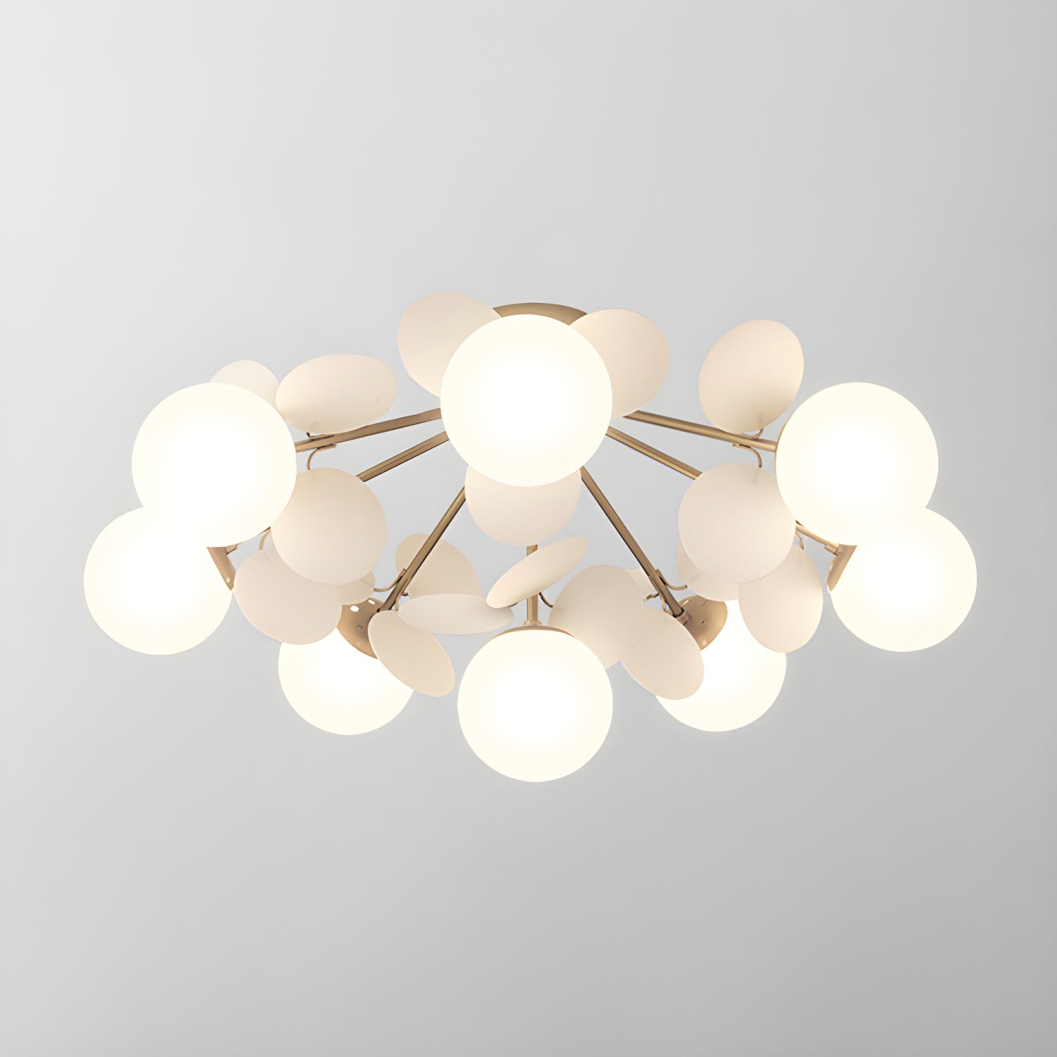 Lampada da soffitto moderna Macaron a globo con LED a 1 luce