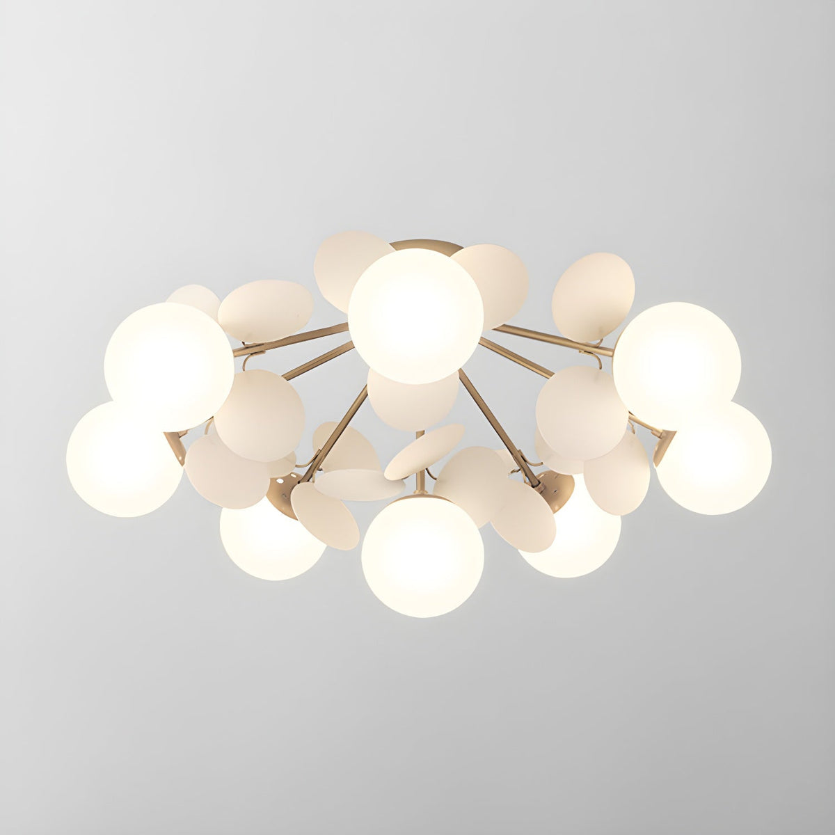 Lampada da soffitto moderna Macaron a globo con LED a 1 luce